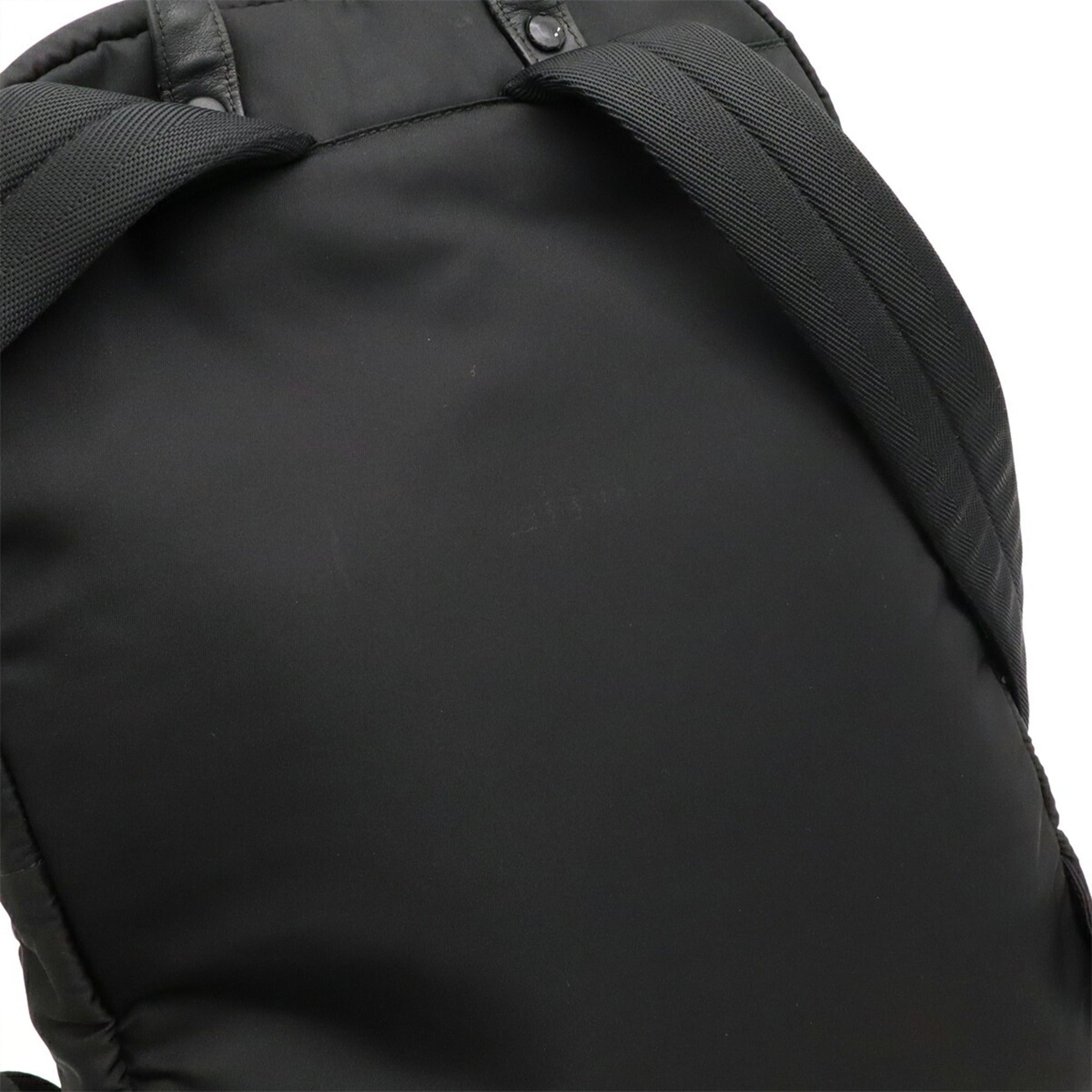 Prada Black Nero Nylon Leather Backpack (Pre-Owned)