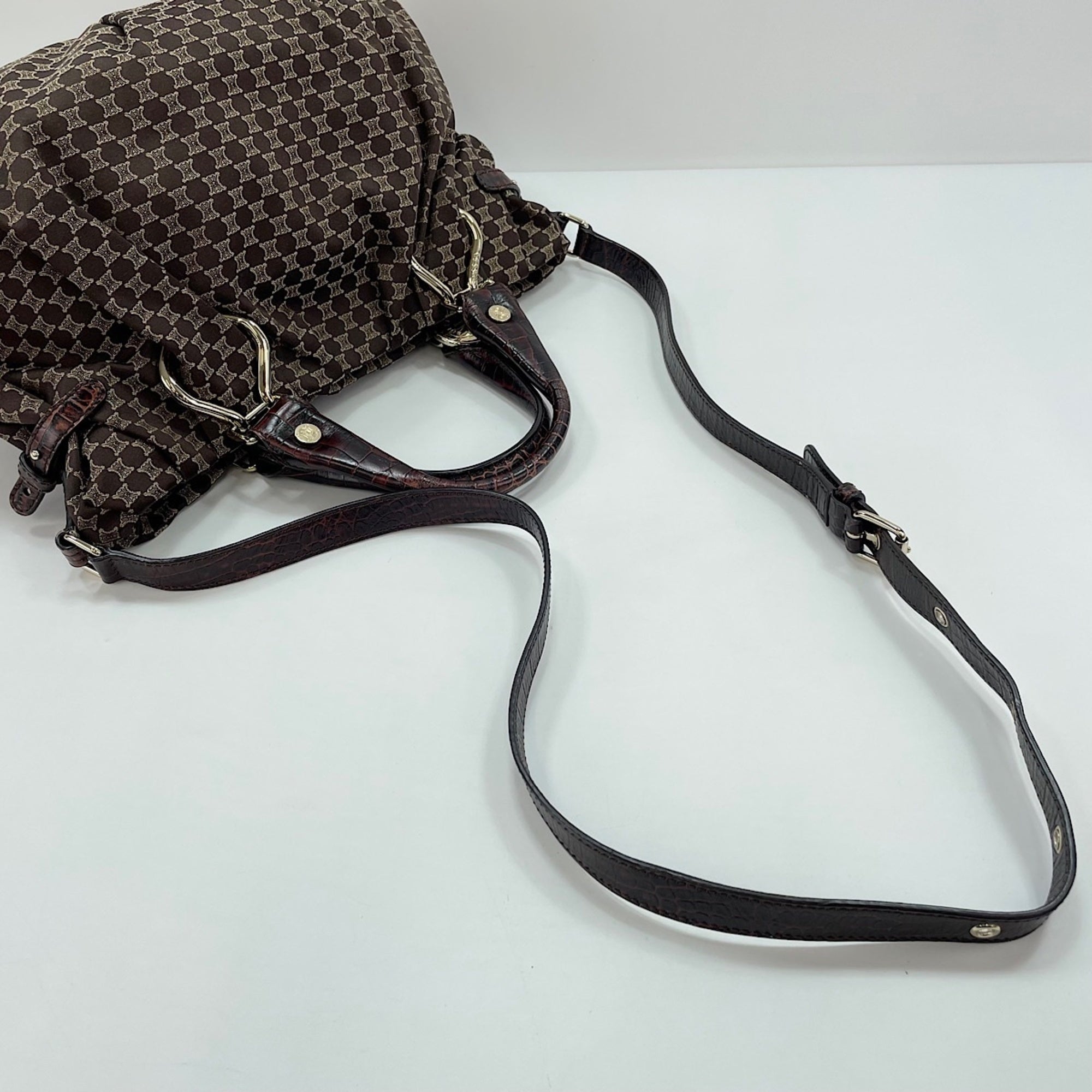 Celine Macadam Brown Handbag (Pre-Owned)