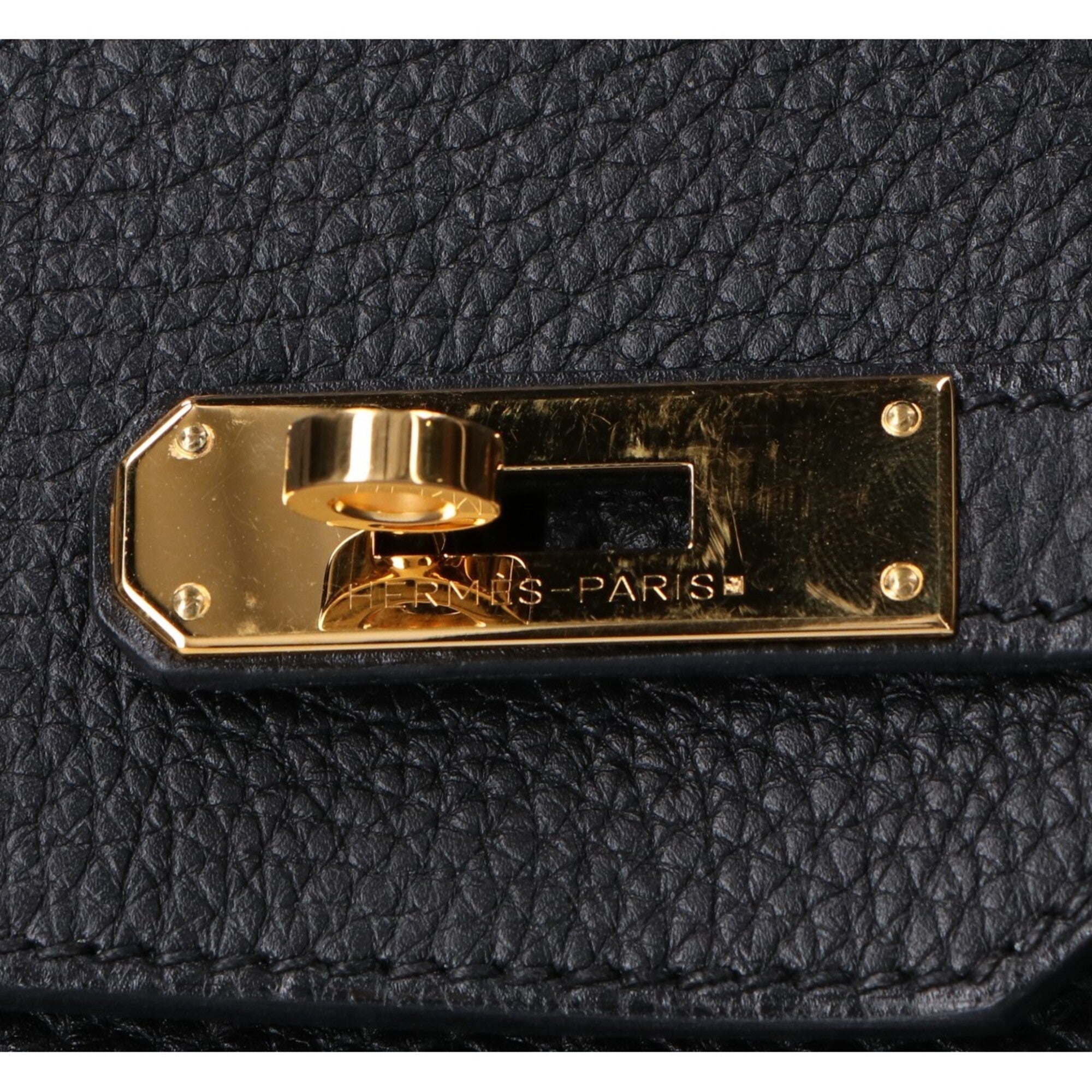 Hermes Noir Togo Leather Handbag (Pre-Owned)