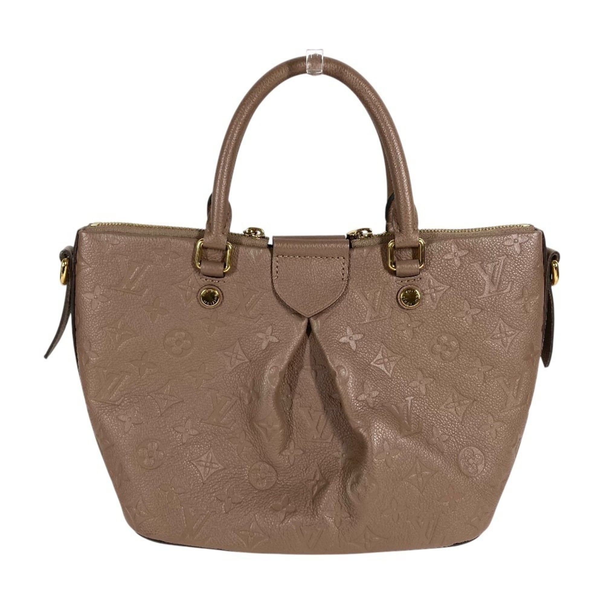 Louis Vuitton Light Brown Taupe Monogram Empreinte Handbag Tote Bag (Pre-Owned)