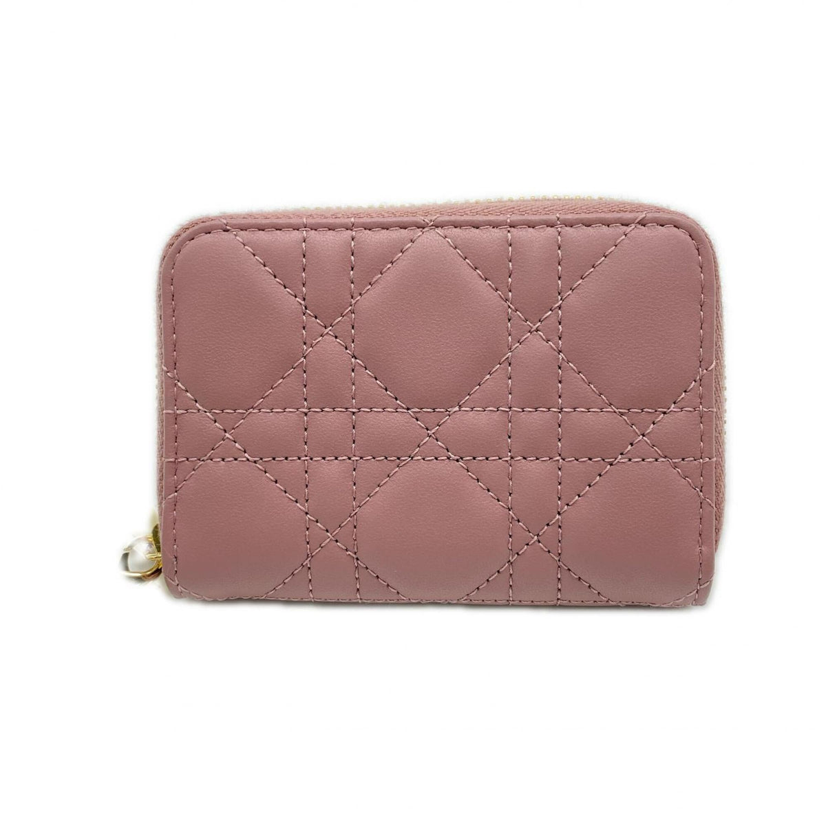 Christian Dior Purple Leather Coin Purse/Coin Case (Pre-Owned)
