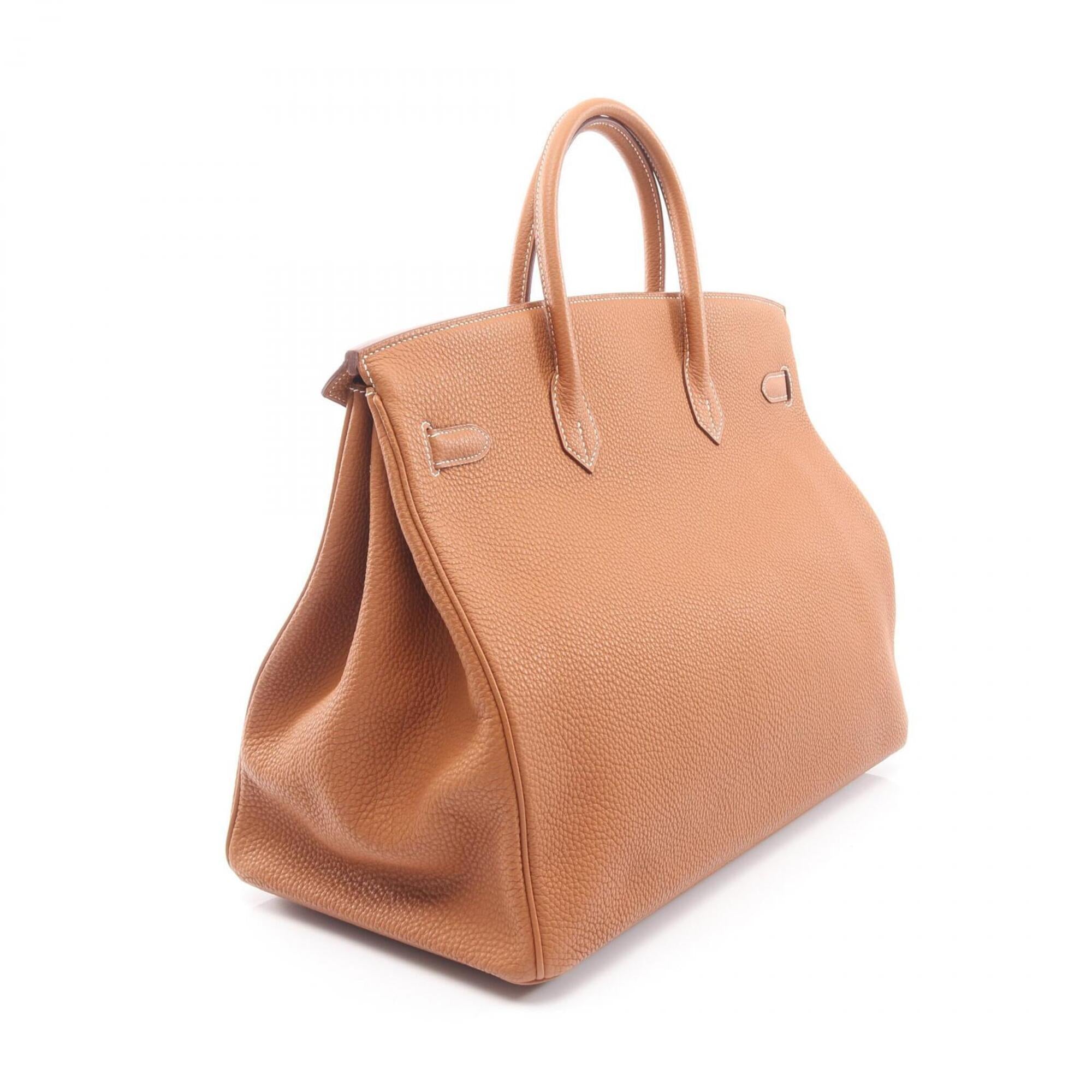 Hermes Brown Togo Leather Handbag (Pre-Owned)