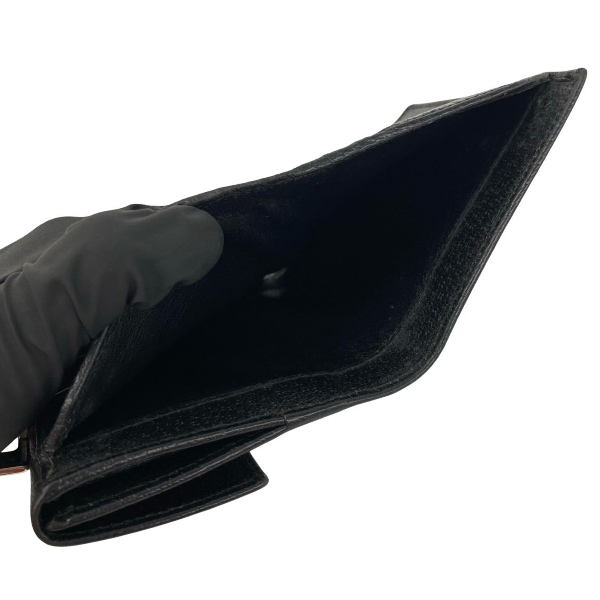 Gucci Black Leather Wallet (Bi-Fold) (Pre-Owned)