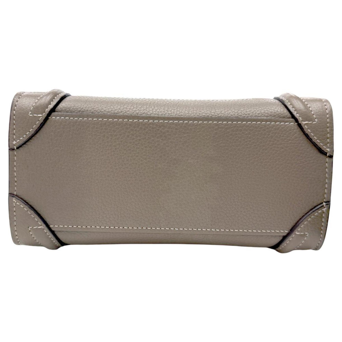 Celine Luggage Gray Beige Leather Handbag Shoulder Bag (Pre-Owned)