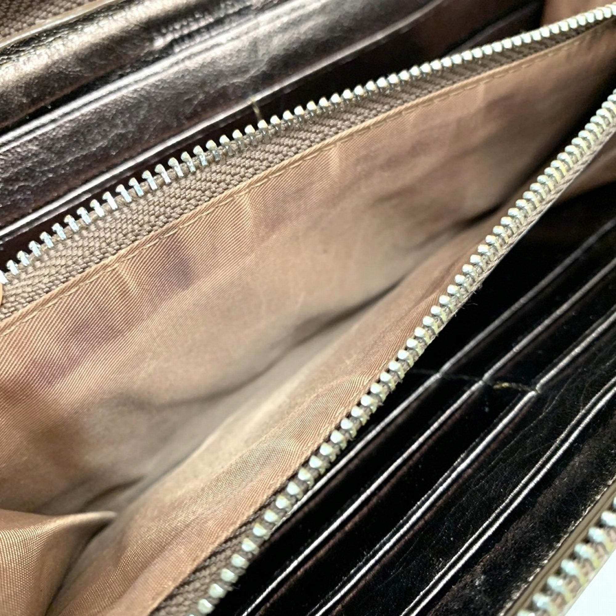 Bottega Veneta Brown Leather Long Wallet (Bi-Fold) (Pre-Owned)