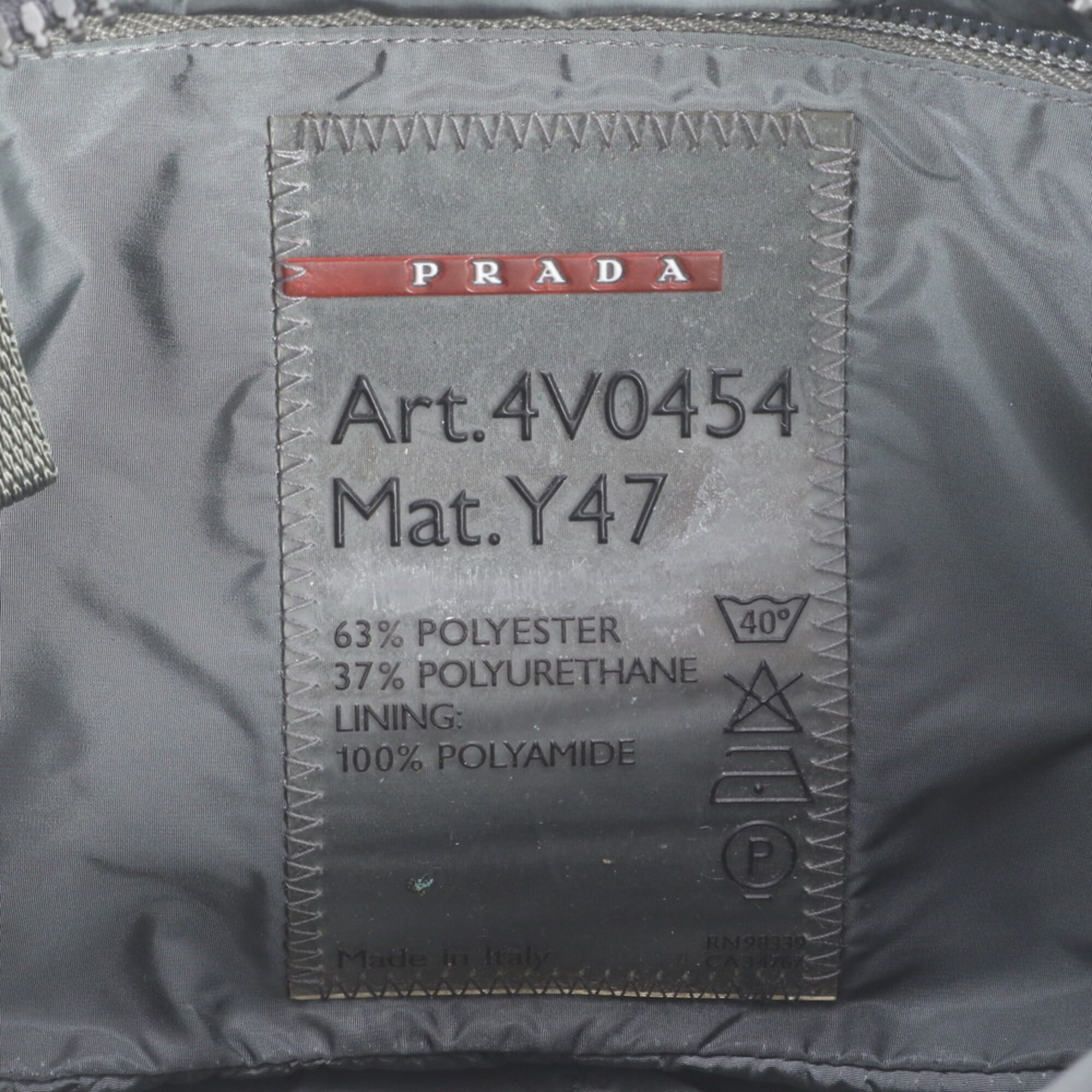 Pradasports Black Gray Messenger Bag Shoulder Bag (Pre-Owned)