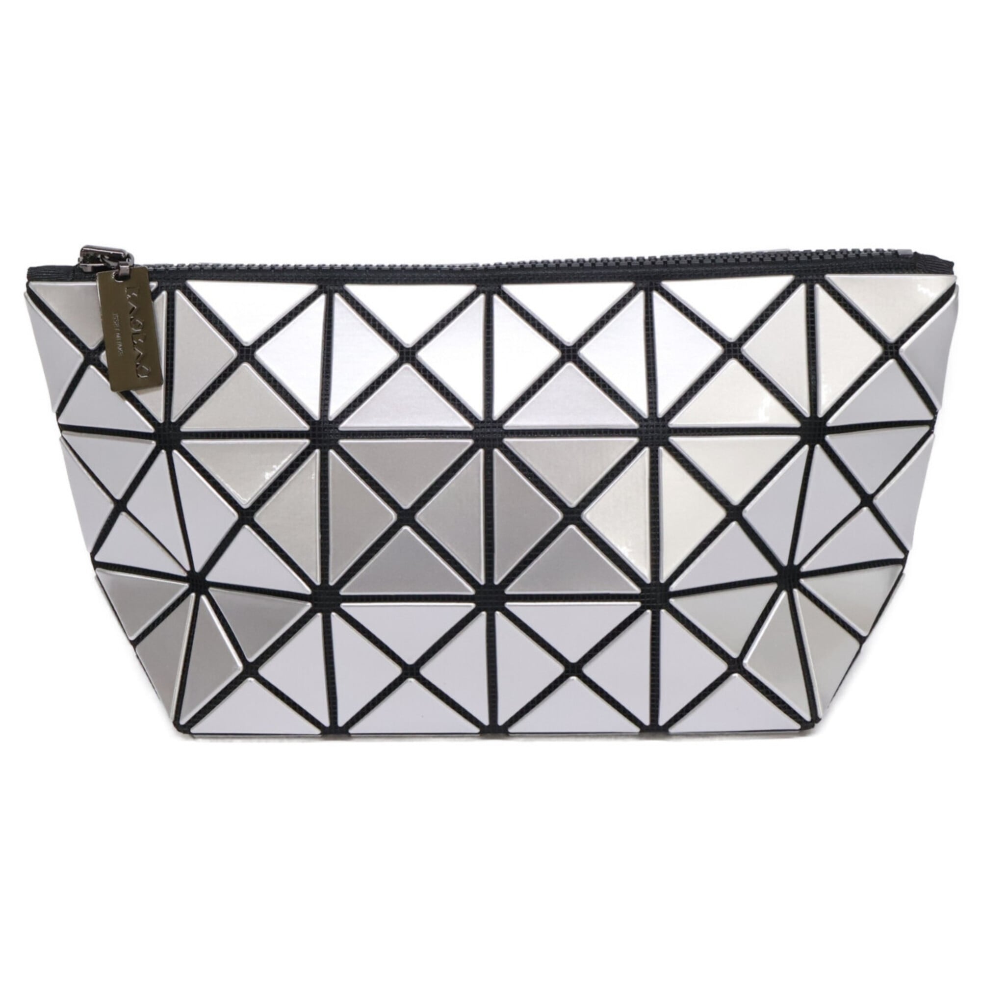Bao Bao Issey Miyake Silver Pvc Pouch (Pre-Owned)