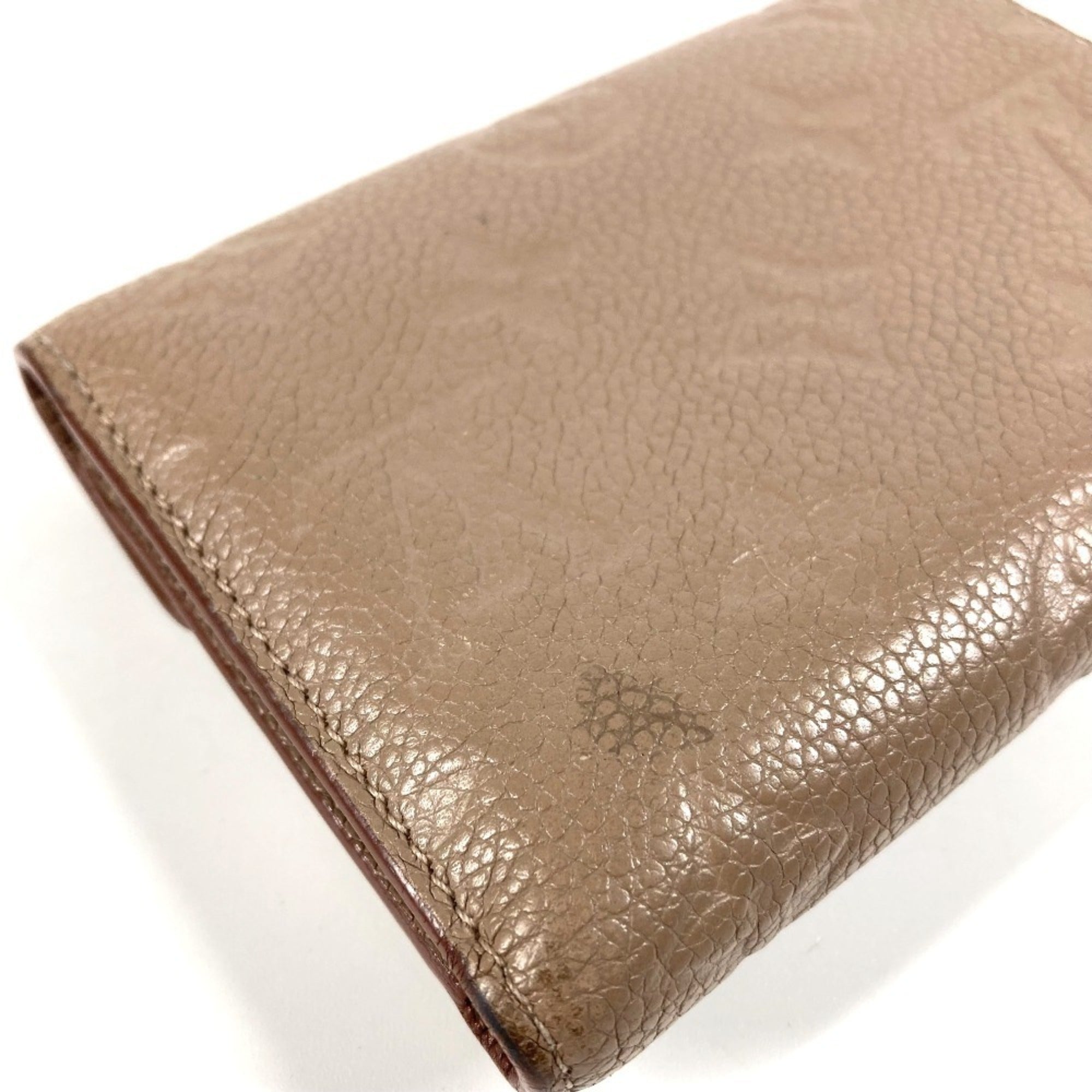 Louis Vuitton Beige Monogram Empreinte Wallet (Tri-Fold) (Pre-Owned)