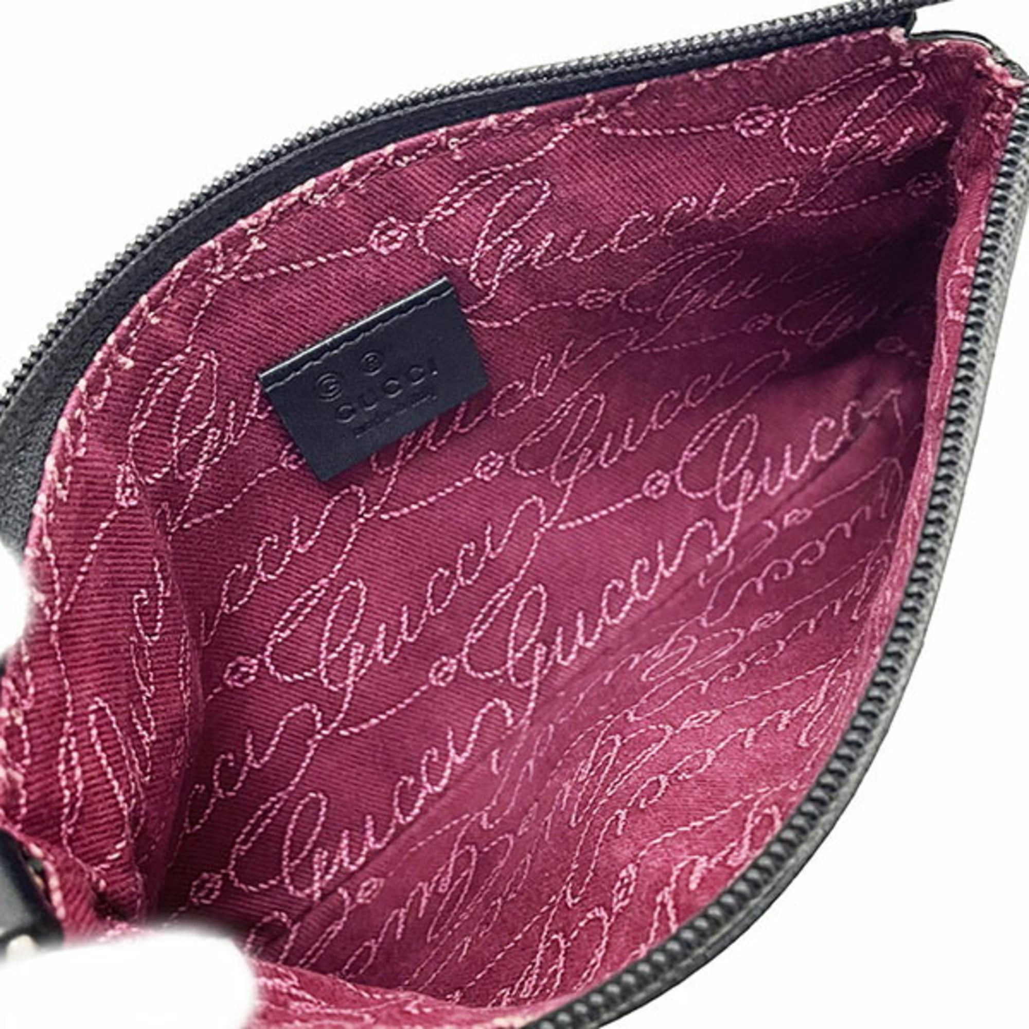 Gucci Guccissima Black Leather Pouch (Pre-Owned)