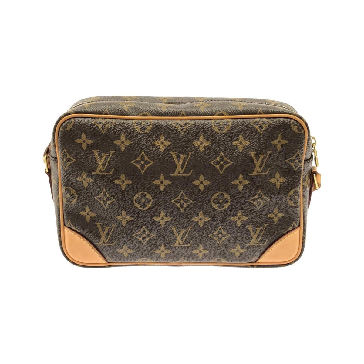 Louis Vuitton Marron Coated Canvas Shoulder Bag (Pre-Owned)