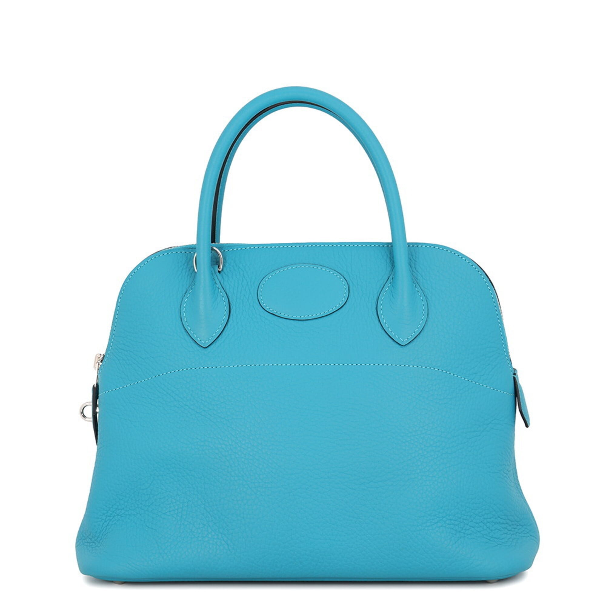 Hermes Bolide Turquoise Blue Taurillon Clemence Leather Handbag Shoulder Bag (Pre-Owned)