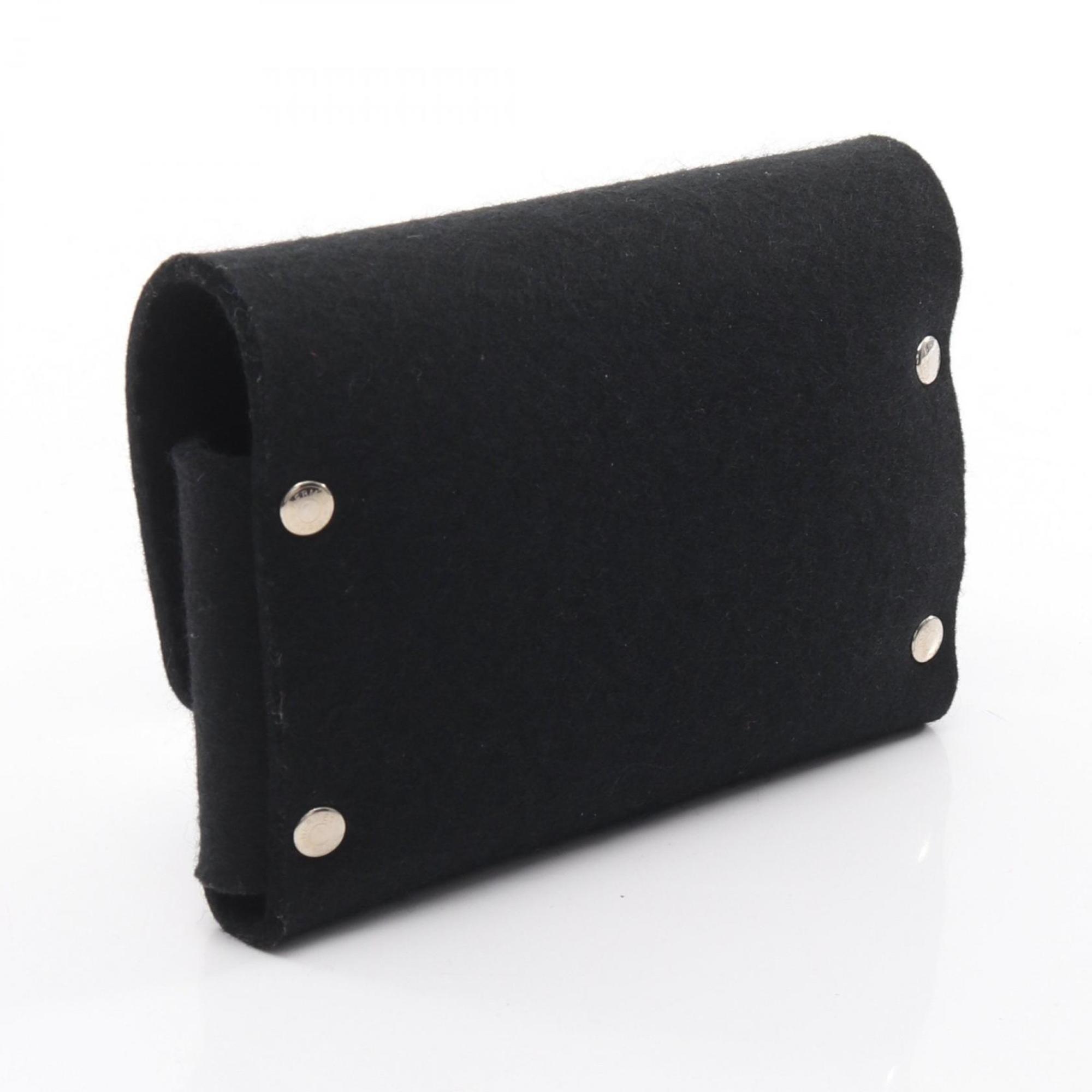 Hermes Black Felt Pouch (Pre-Owned)