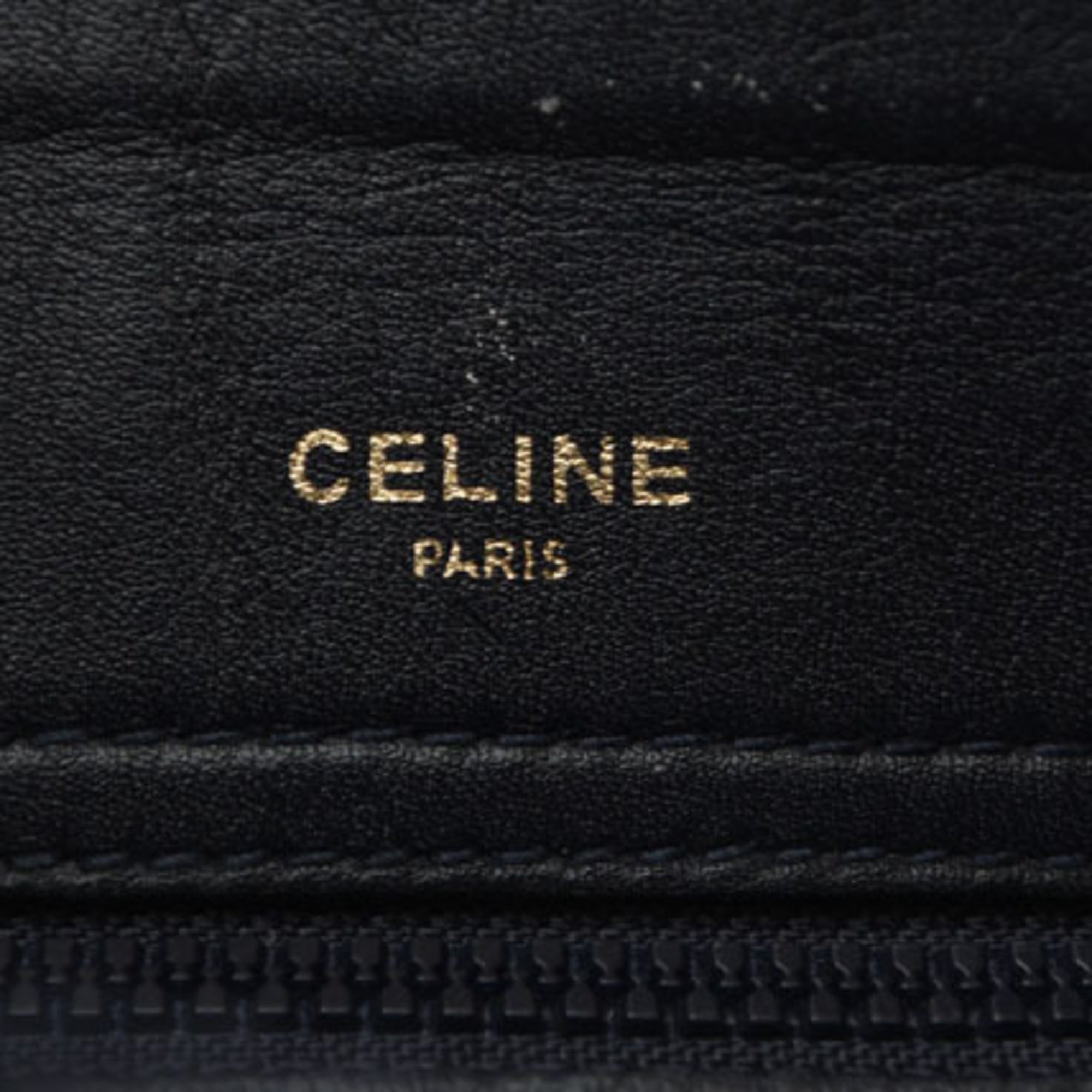Celine Dark Navy Leather Shoulder Bag (Pre-Owned)