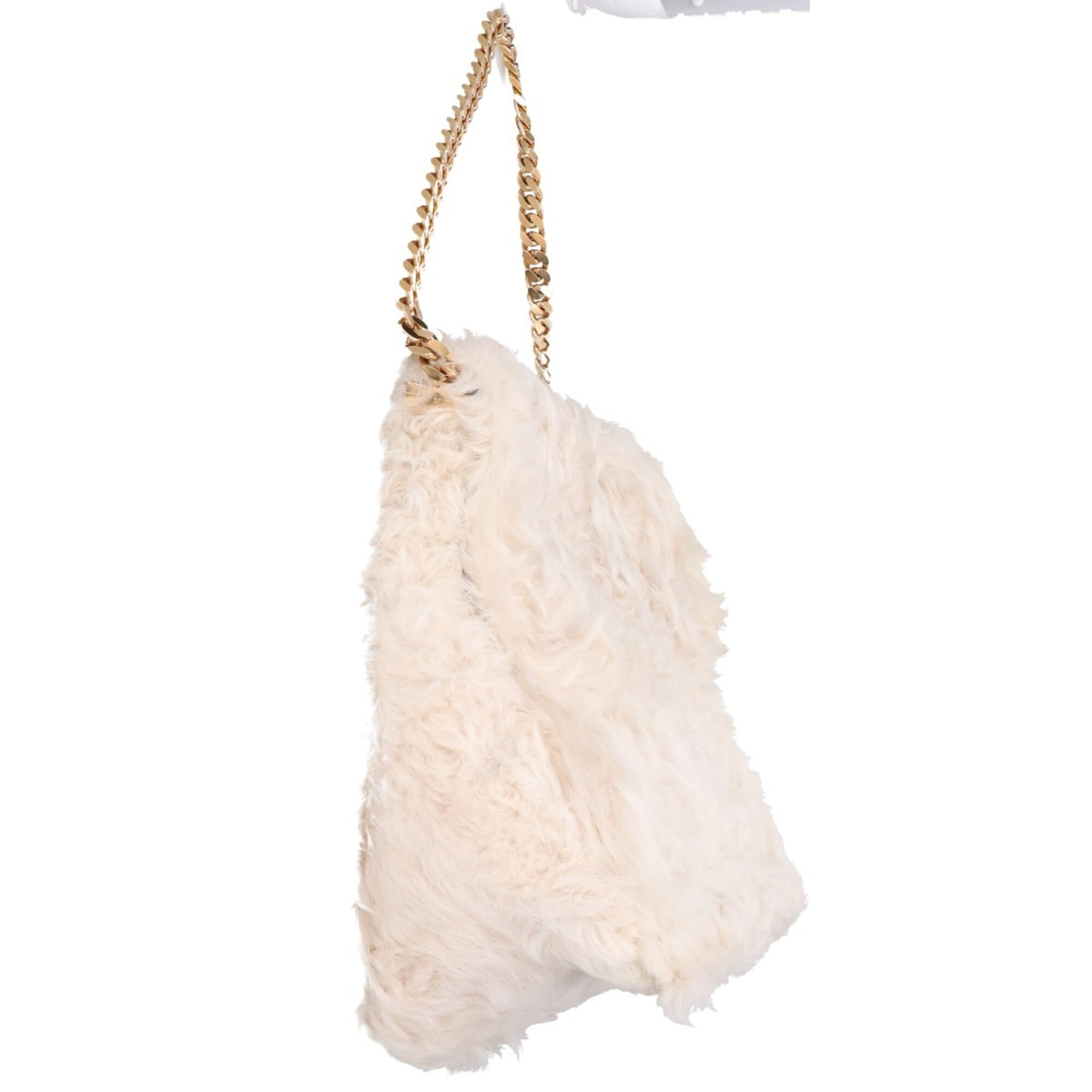 Celine Cream Leather Shoulder Bag (Pre-Owned)
