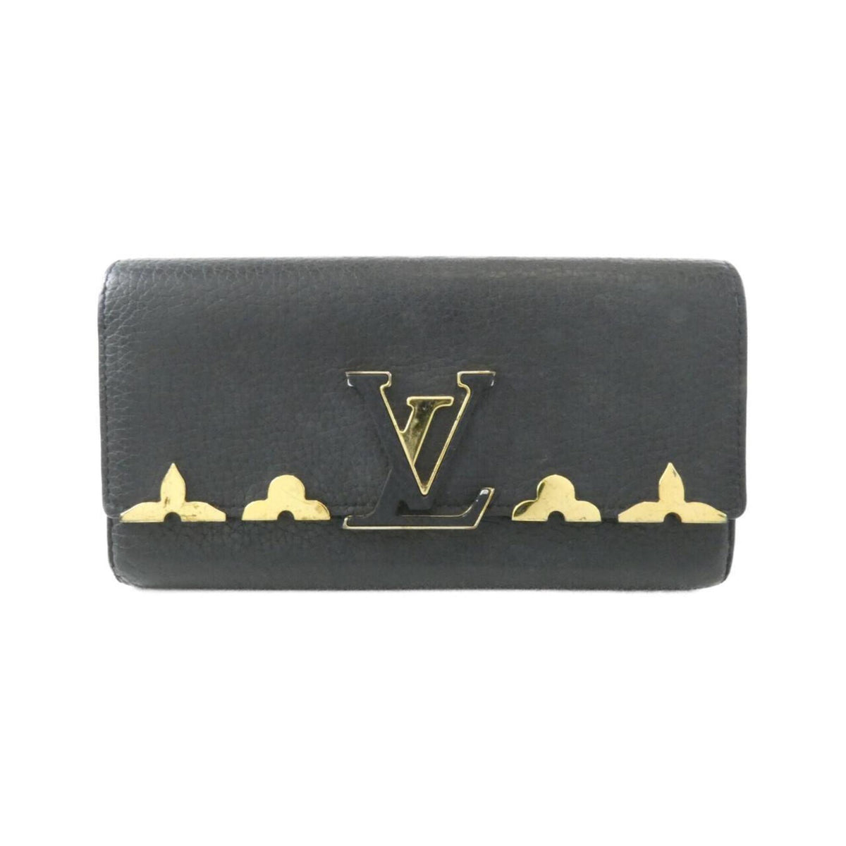 Louis Vuitton Black Long Wallet (Bi-Fold) (Pre-Owned)