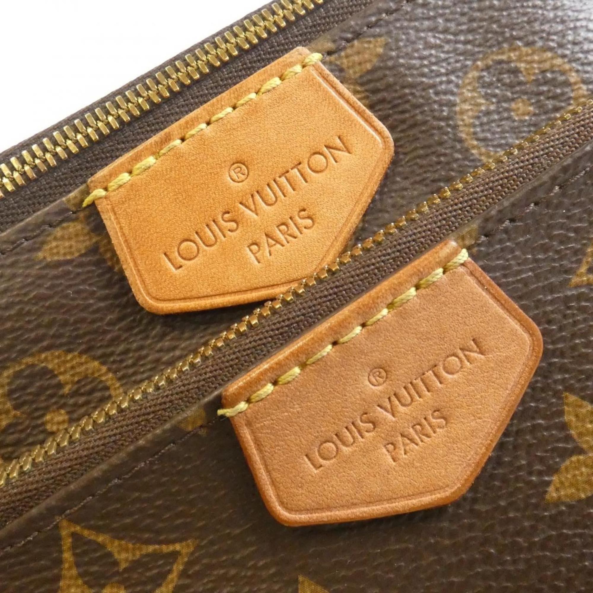 Louis Vuitton Khaki Marron Coated Canvas Pochette Pouch Shoulder Bag (Pre-Owned)