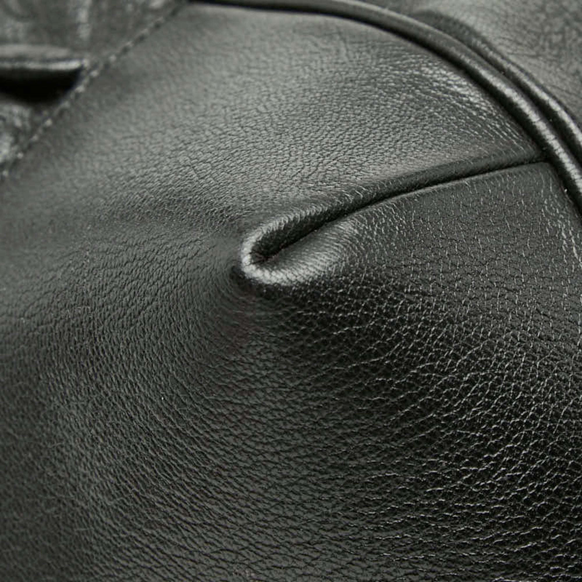 Gucci Black Leather Shoulder Bag Tote Bag (Pre-Owned)