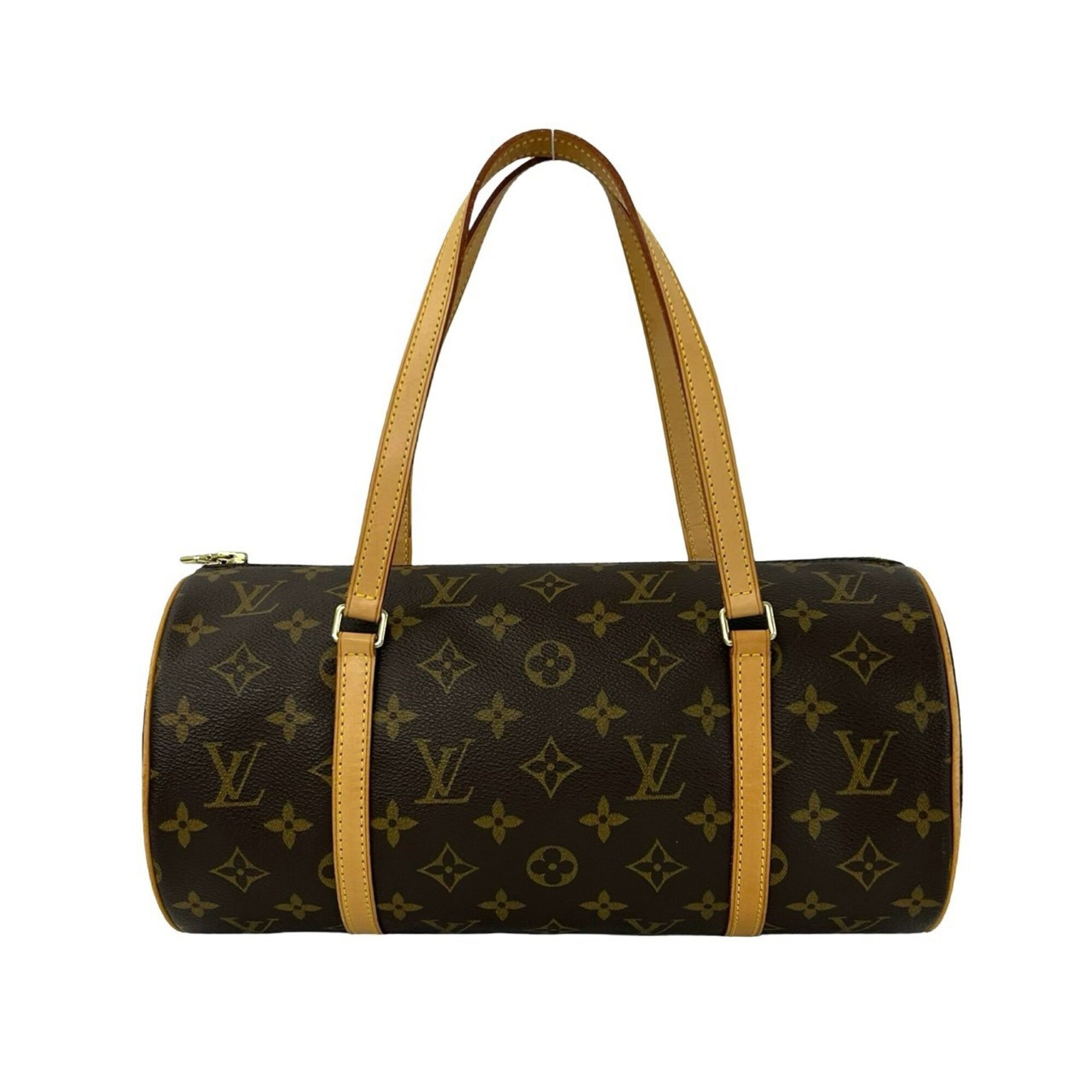 Louis Vuitton Brown Leather Pvc Boston Bag Handbag (Pre-Owned)