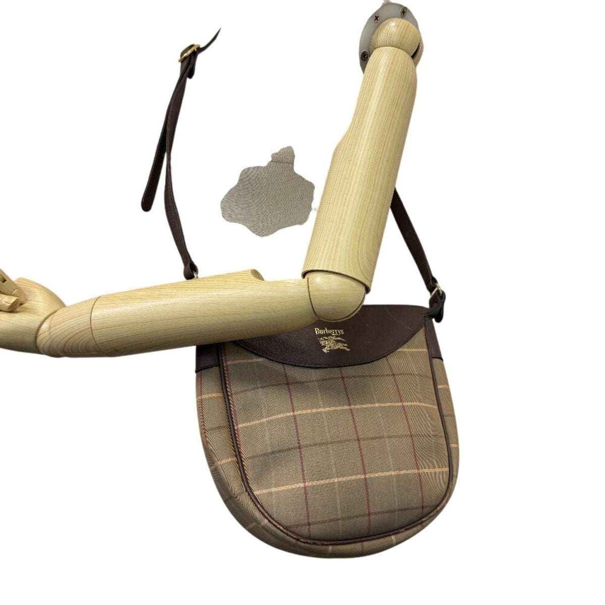 Burberry Brown Canvas Shoulder Bag (Pre-Owned)