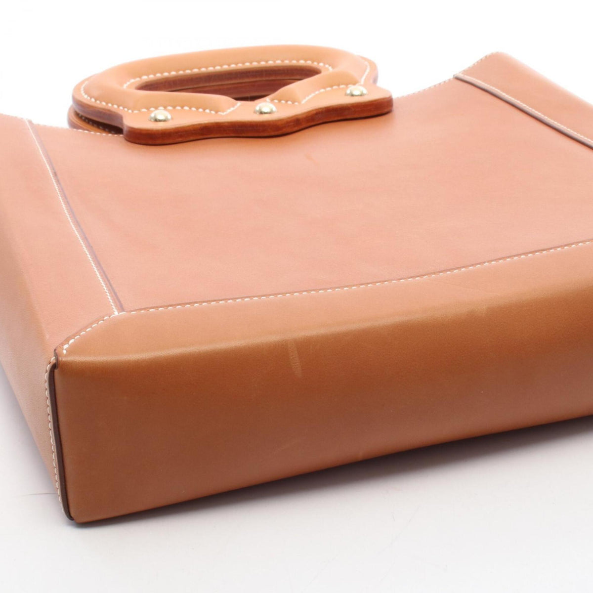 Hermes Brown Natural Leather Handbag (Pre-Owned)