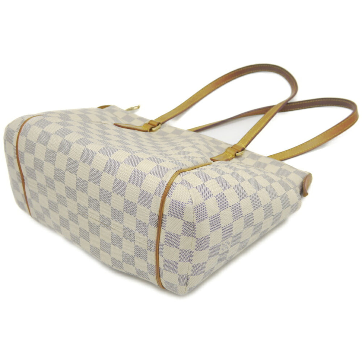 Louis Vuitton White Damier Azur Handbag Tote Bag (Pre-Owned)