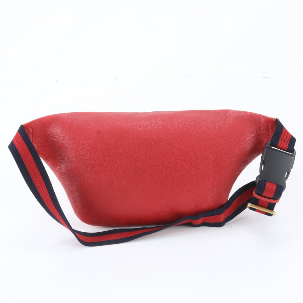 Gucci Red Color Leather Pouch Shoulder Bag Sling Bag (Pre-Owned)