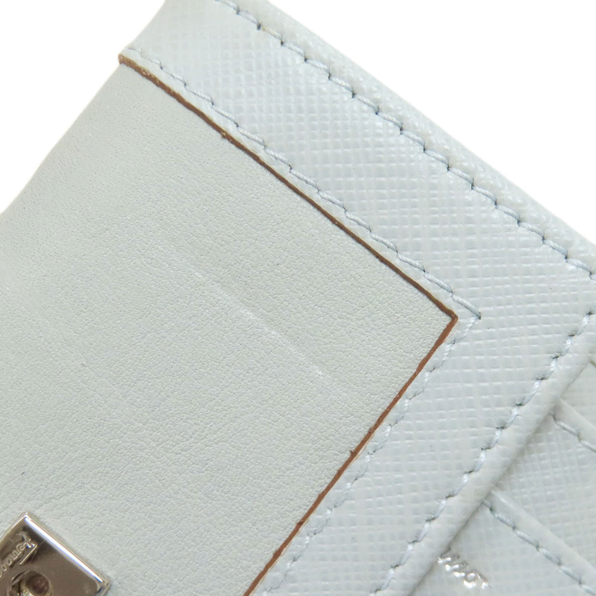 Salvatore Ferragamo Light Blue Leather Wallet (Bi-Fold) (Pre-Owned)