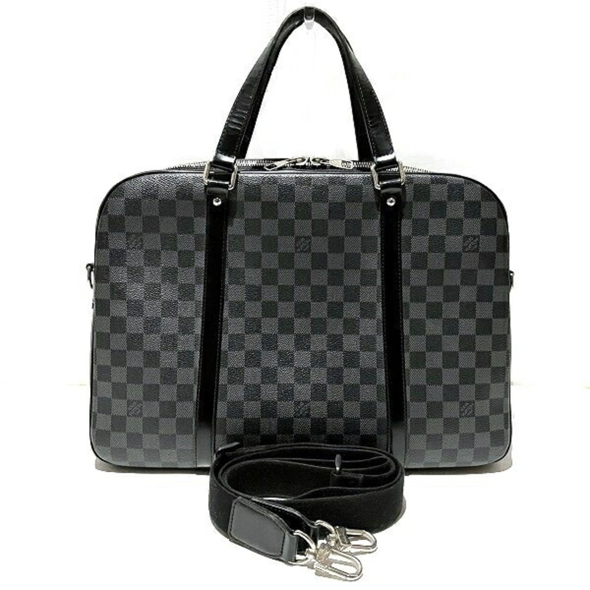 Louis Vuitton Black Briefcase Handbag (Pre-Owned)