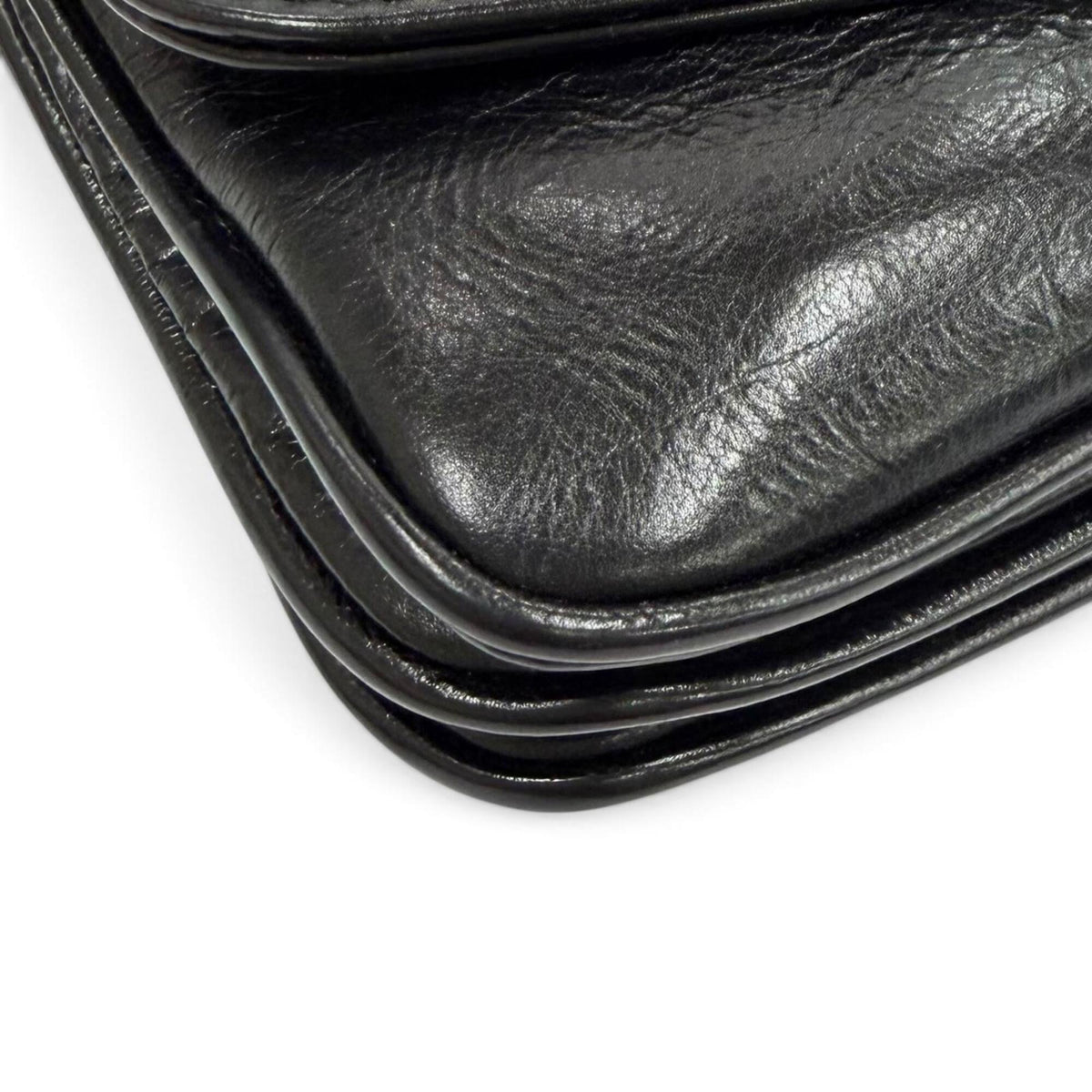 Balenciaga Black Leather Shoulder Bag (Pre-Owned)