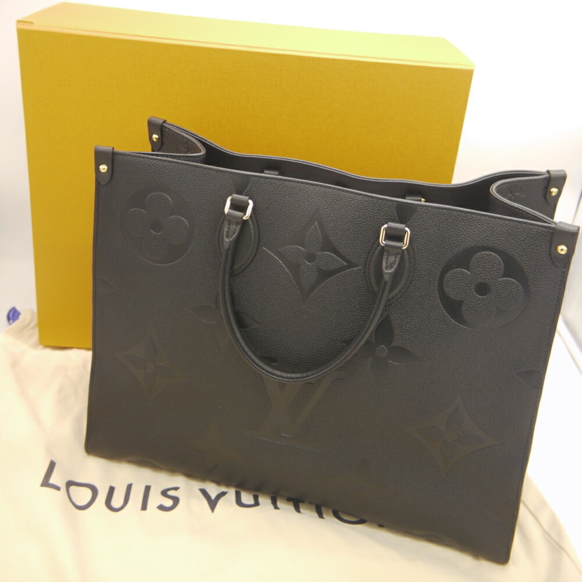 Louis Vuitton Black Monogram Monogram Empreinte Leather Tote Bag (Pre-Owned)