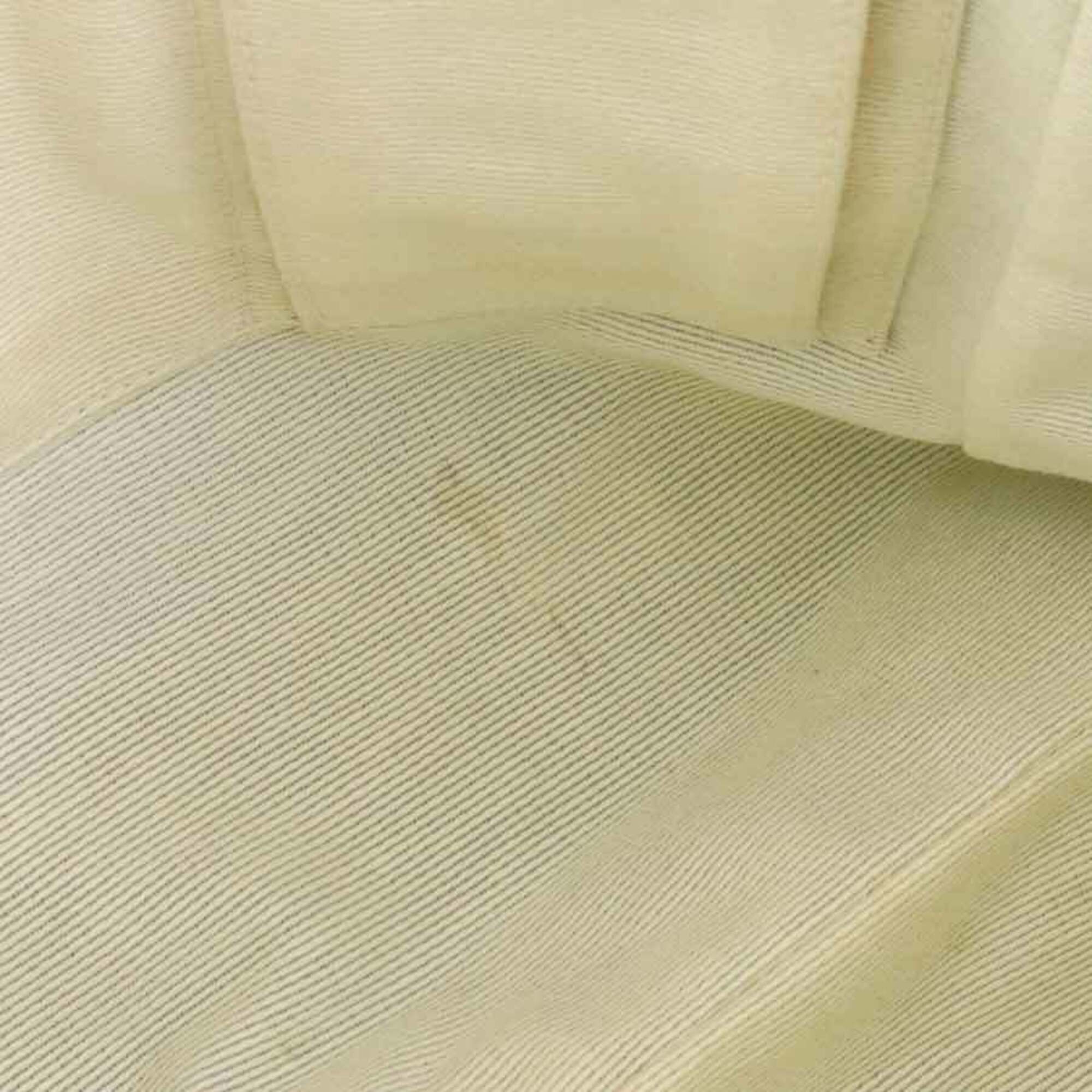 Salvatore Ferragamo Light Beige Canvas Leather Shoulder Bag (Pre-Owned)