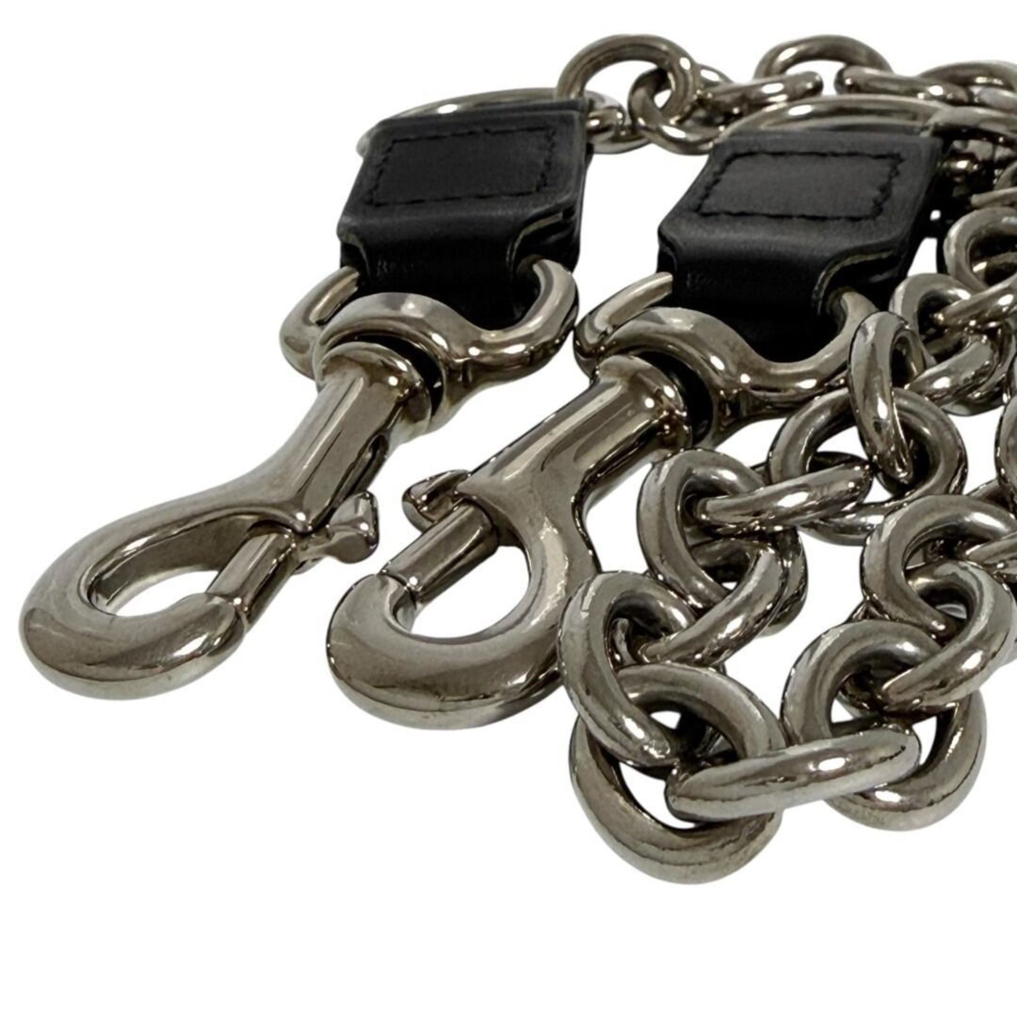 Gucci Leather Metal Chain/Shoulder Wallet (Pre-Owned)