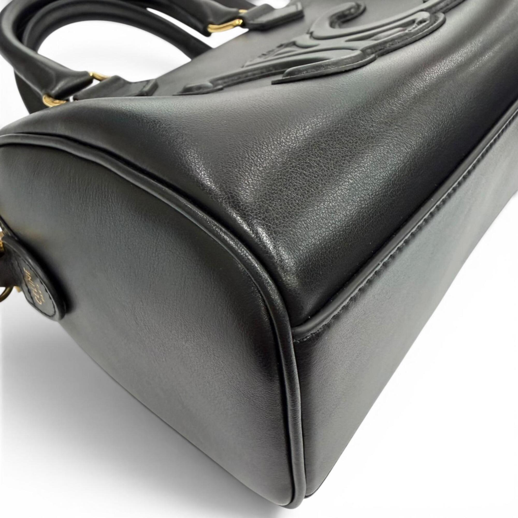 Celine Black Leather Shoulder Bag (Pre-Owned)