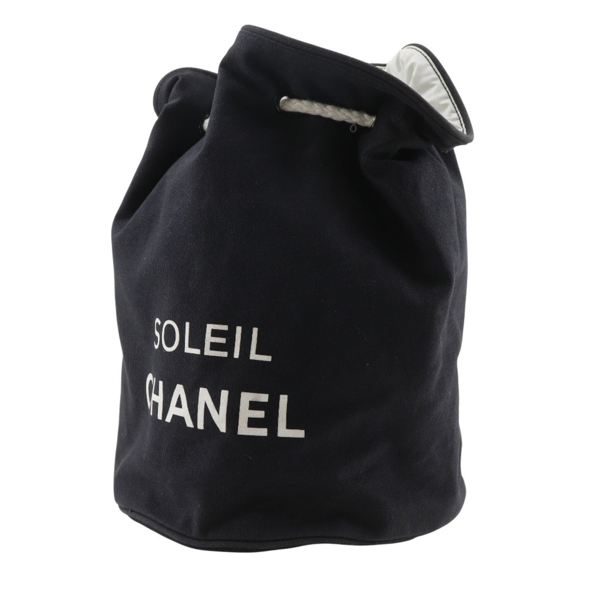 Chanel Black Cotton Shoulder Bag (Pre-Owned)