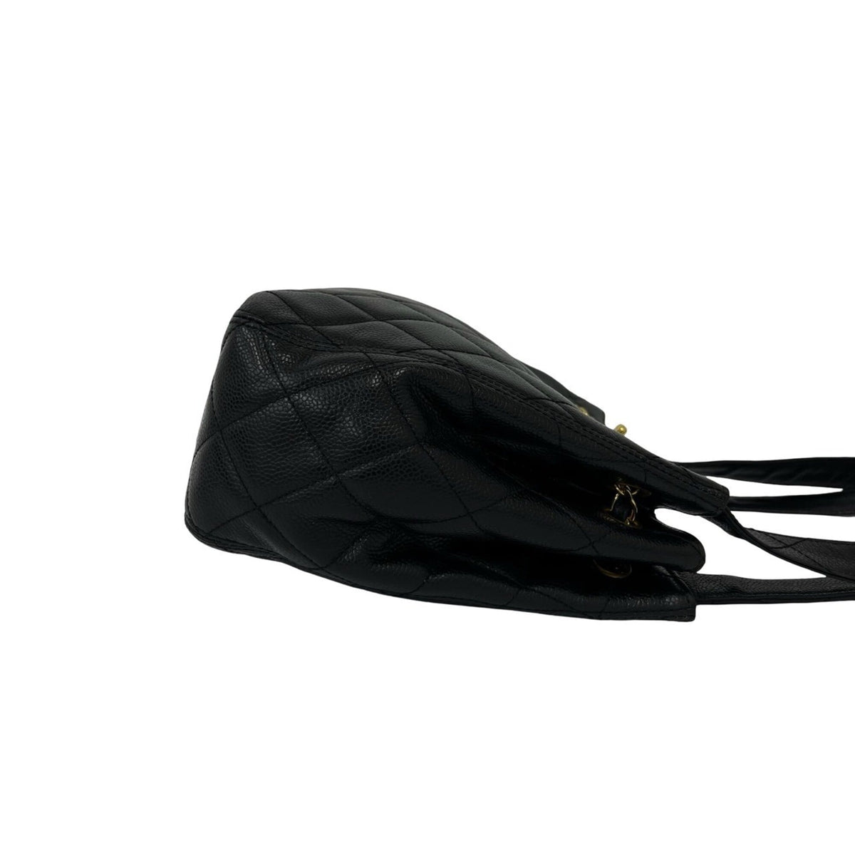 Chanel Black Grained Calfskin Shoulder Bag (Pre-Owned)
