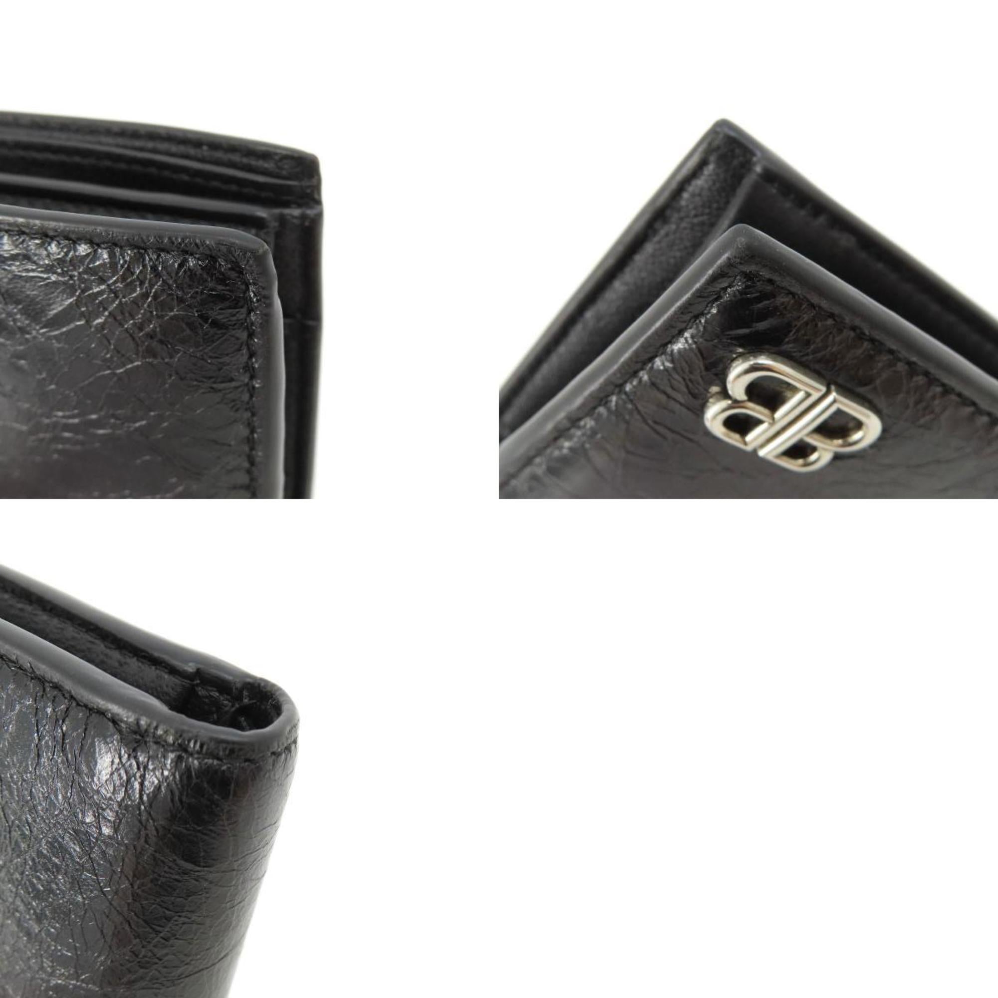 Balenciaga Black Leather Wallet (Bi-Fold) (Pre-Owned)