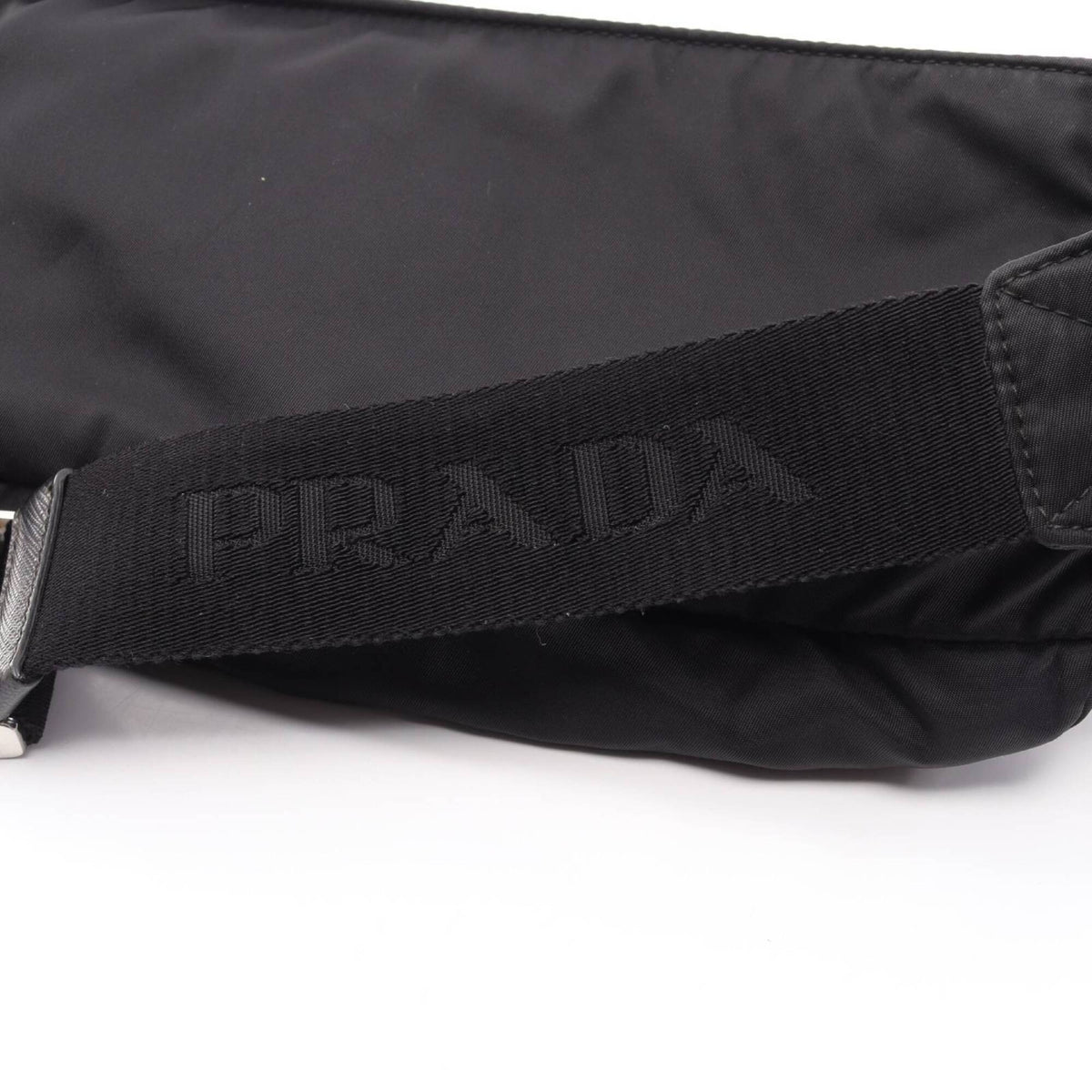 Prada Black Nylon Leather Fanny Pack (Pre-Owned)