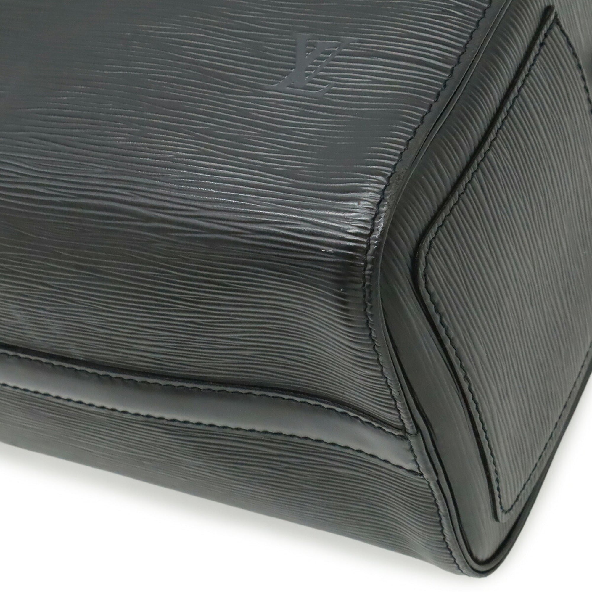 Louis Vuitton Noir Epi Leather Boston Bag Handbag (Pre-Owned)
