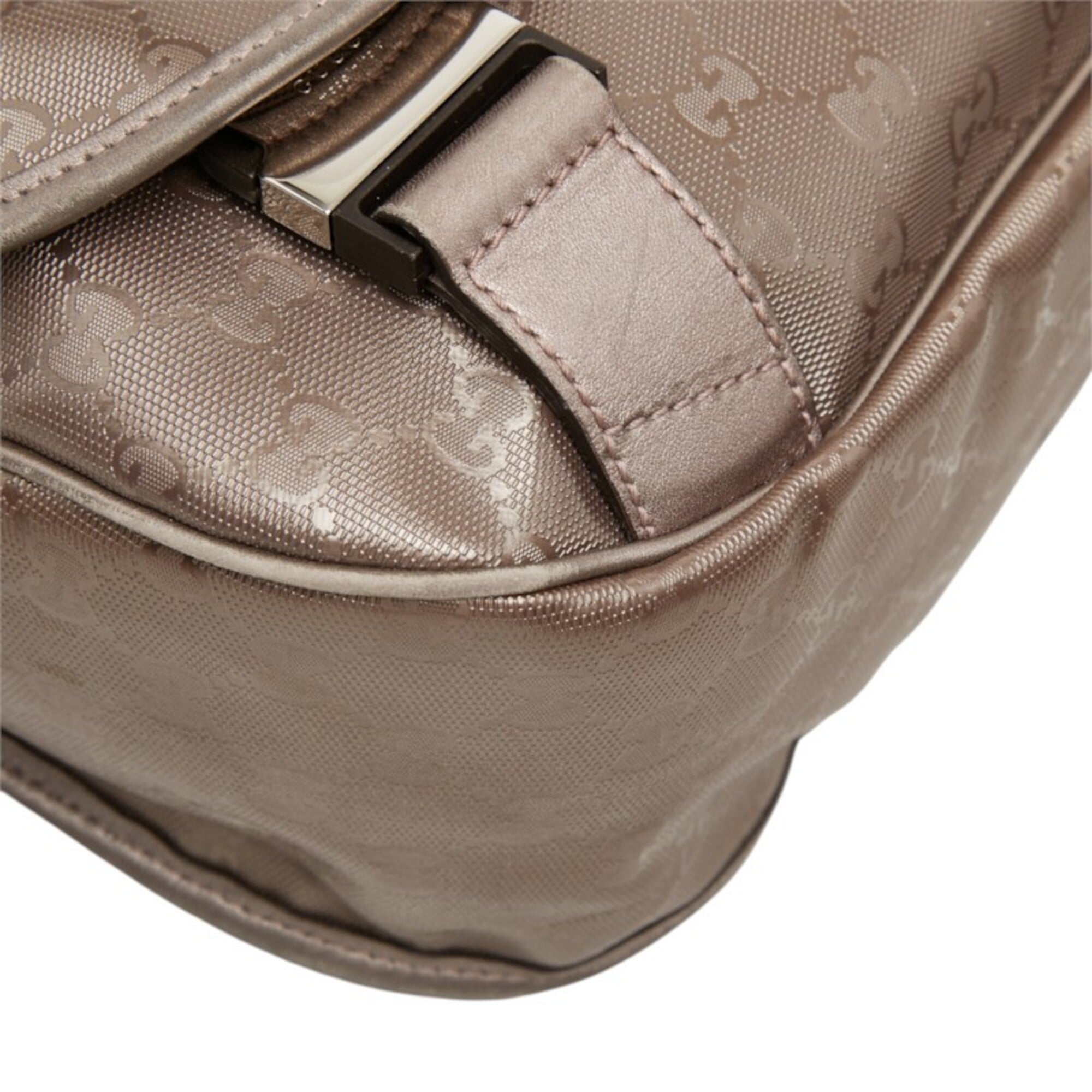 Gucci Brown Pvc Messenger Bag Shoulder Bag (Pre-Owned)