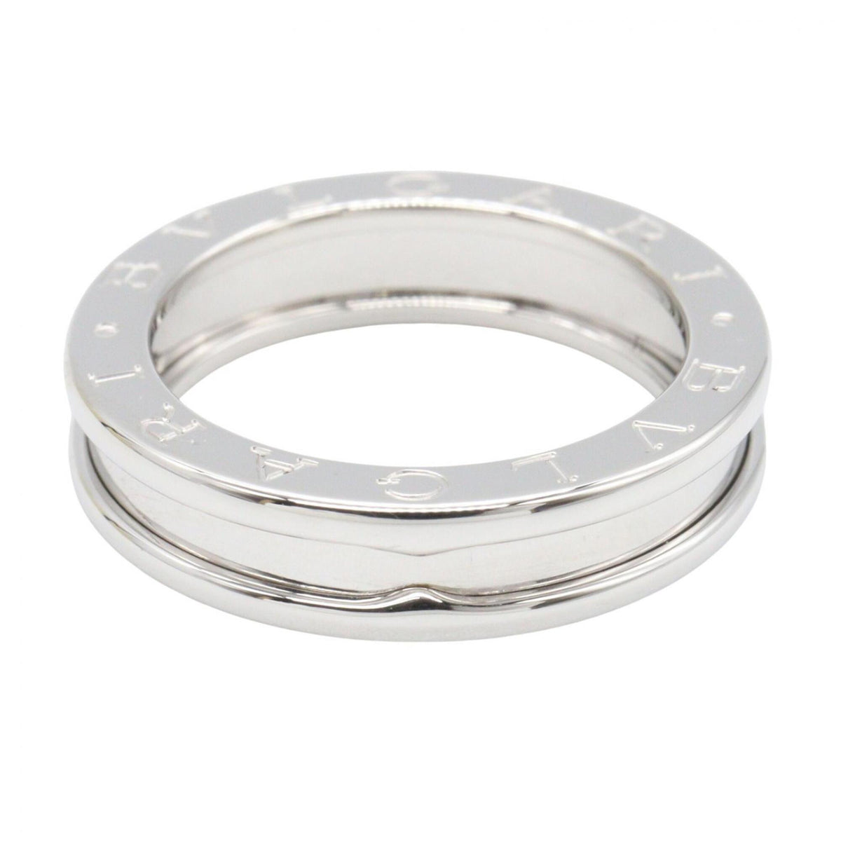 Bvlgari Silver White Gold (18K) Band Ring (Pre-Owned)
