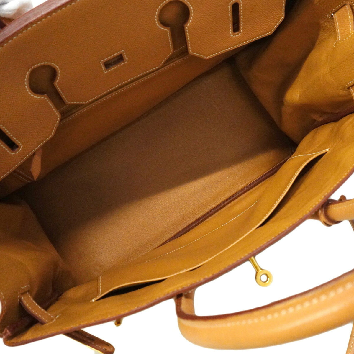 Hermes Natural Sable Courchevel Leather Handbag (Pre-Owned)