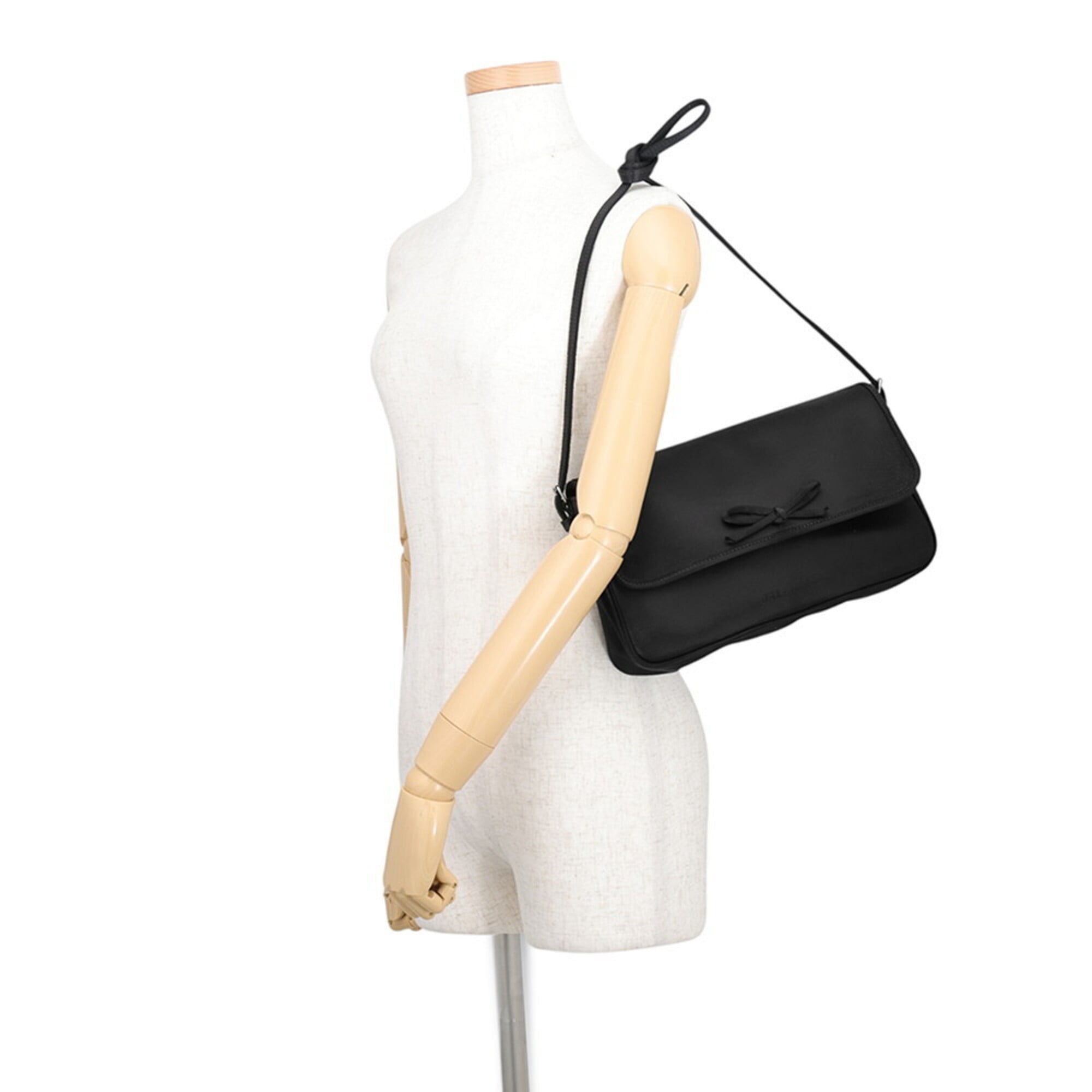 Balenciaga Black Bow Handbag Pochette (Pre-Owned)