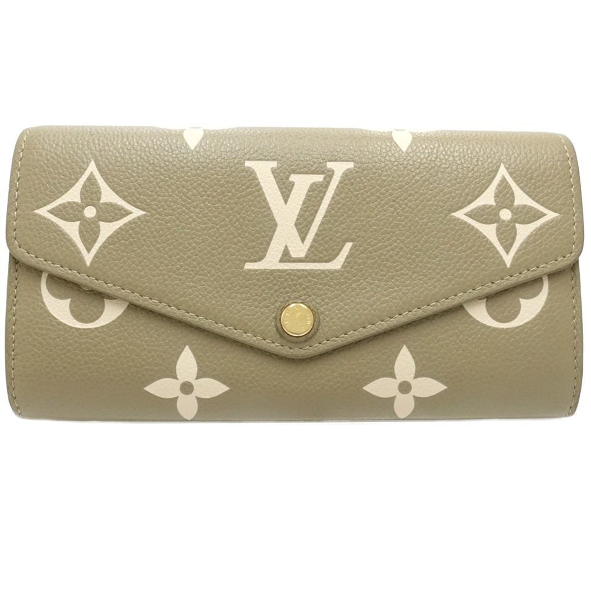 Louis Vuitton Monogram Empreinte Beige Monogram Empreinte Long Wallet (Bi-Fold) (Pre-Owned)