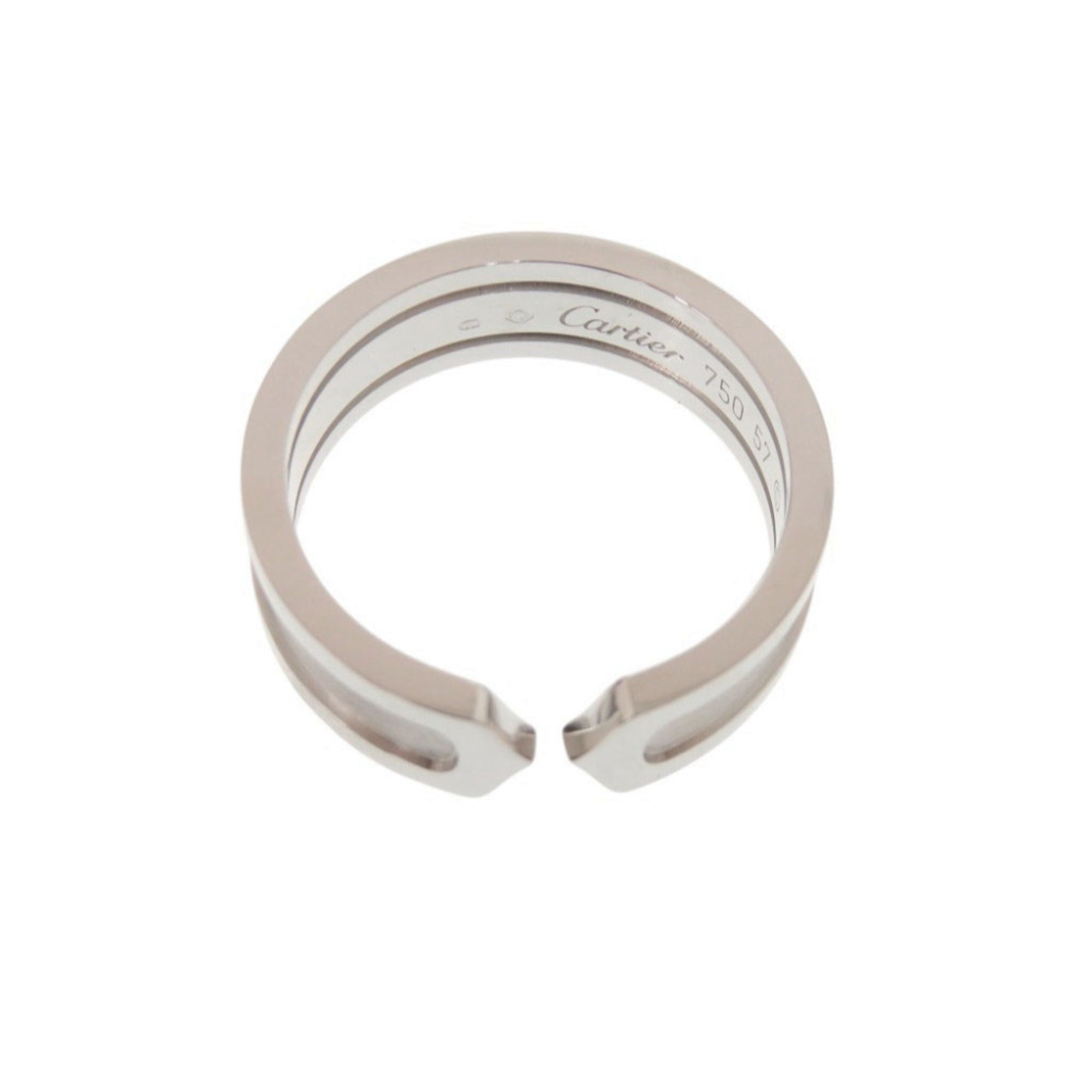 Cartier White Gold White Gold (18K) Band Ring (Pre-Owned)