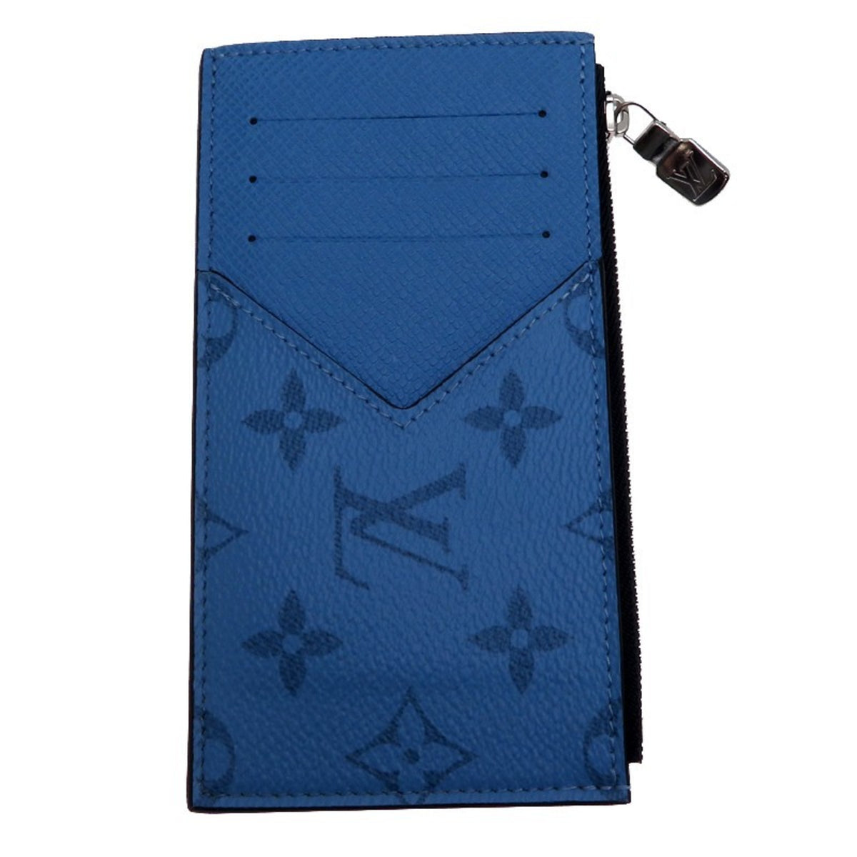 Louis Vuitton Blue Taigarama Card Wallet (Pre-Owned)