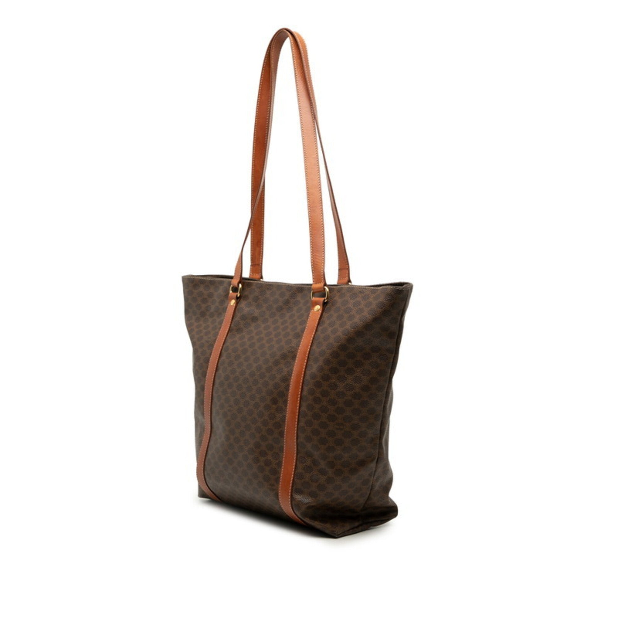 Celine Brown Pvc Leather Shoulder Bag Tote Bag (Pre-Owned)