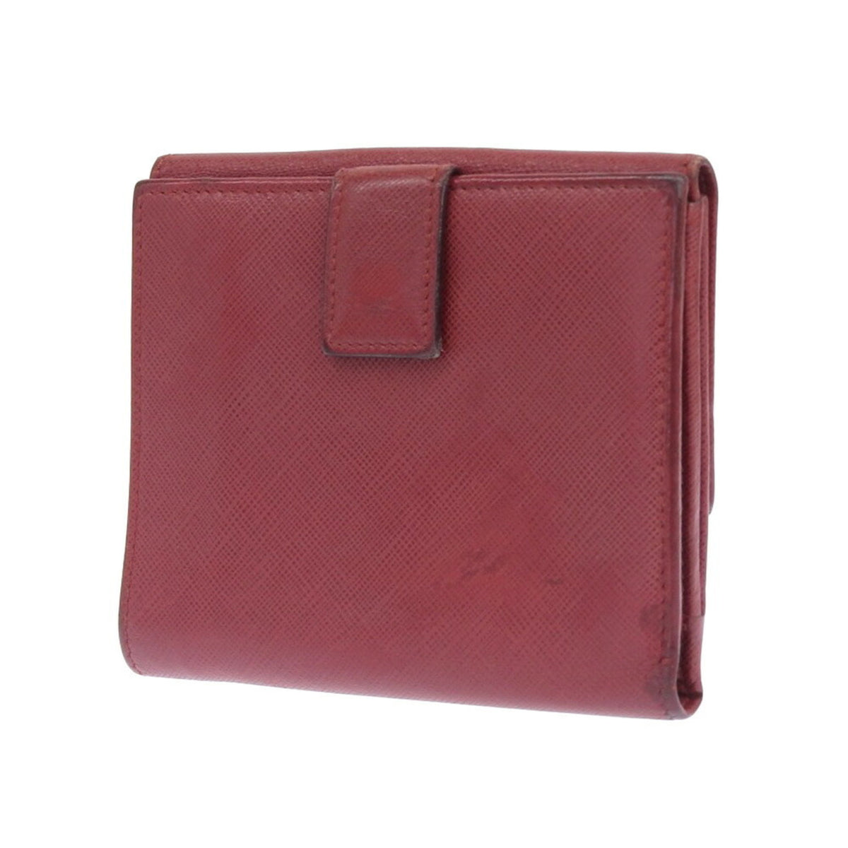 Salvatore Ferragamo Red Color Leather Wallet (Bi-Fold) (Pre-Owned)