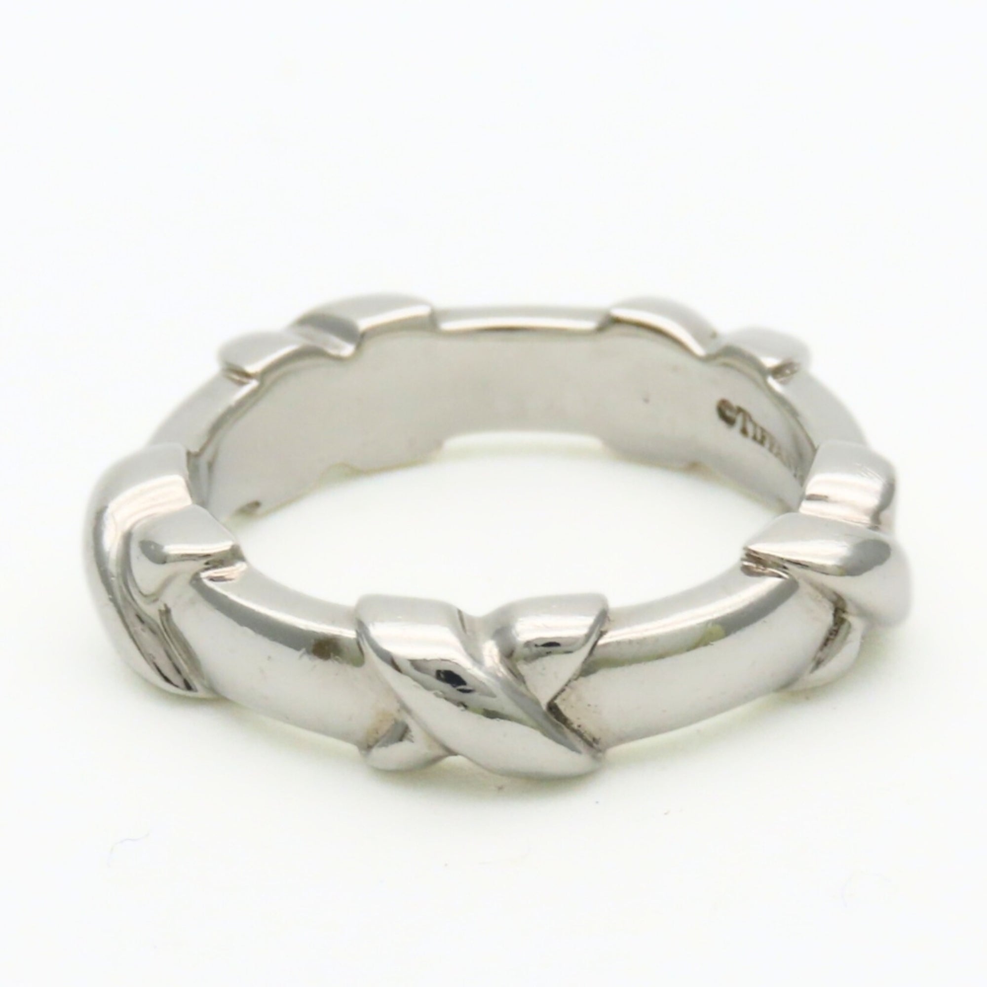 Tiffany Silver Silver 925 Band Ring (Pre-Owned)