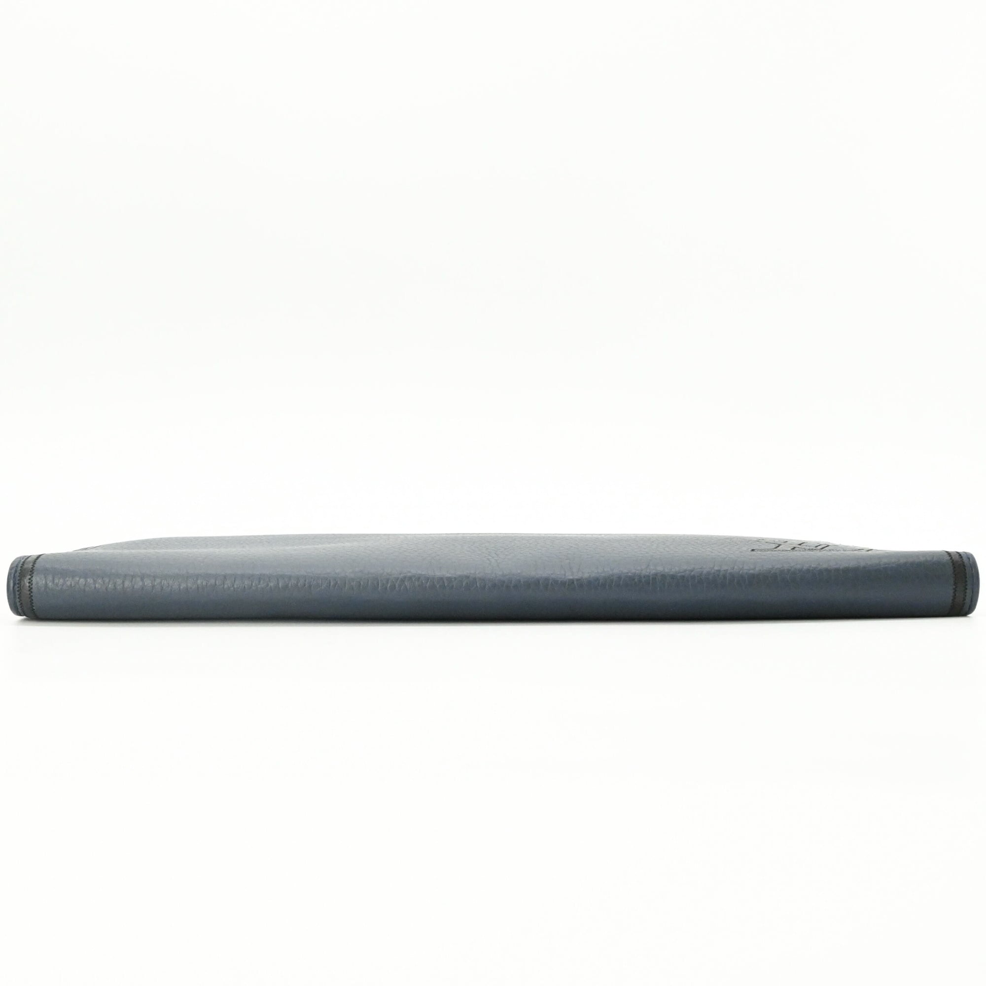Louis Vuitton Navy Leather Clutch Bag (Pre-Owned)