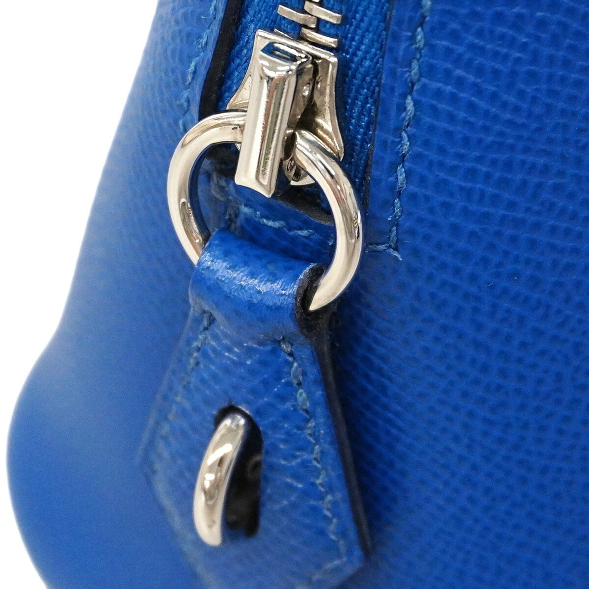 Hermes Blue Leather Handbag (Pre-Owned)